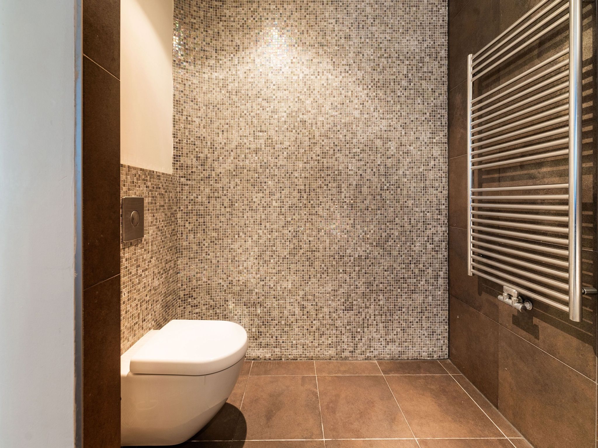 De badkamer van Villa Gabrielle in Bergen