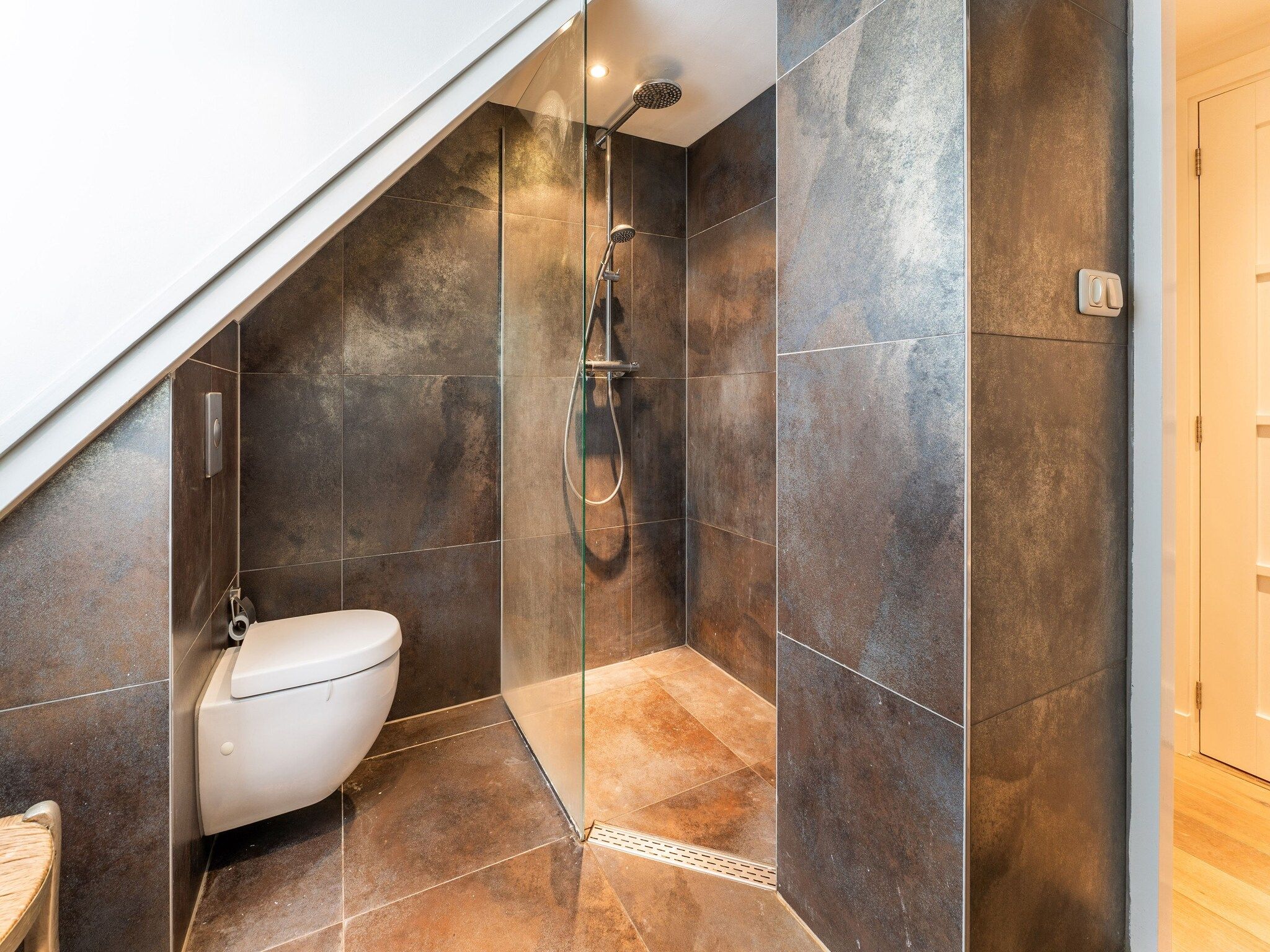 De badkamer van Villa Gabrielle in Bergen