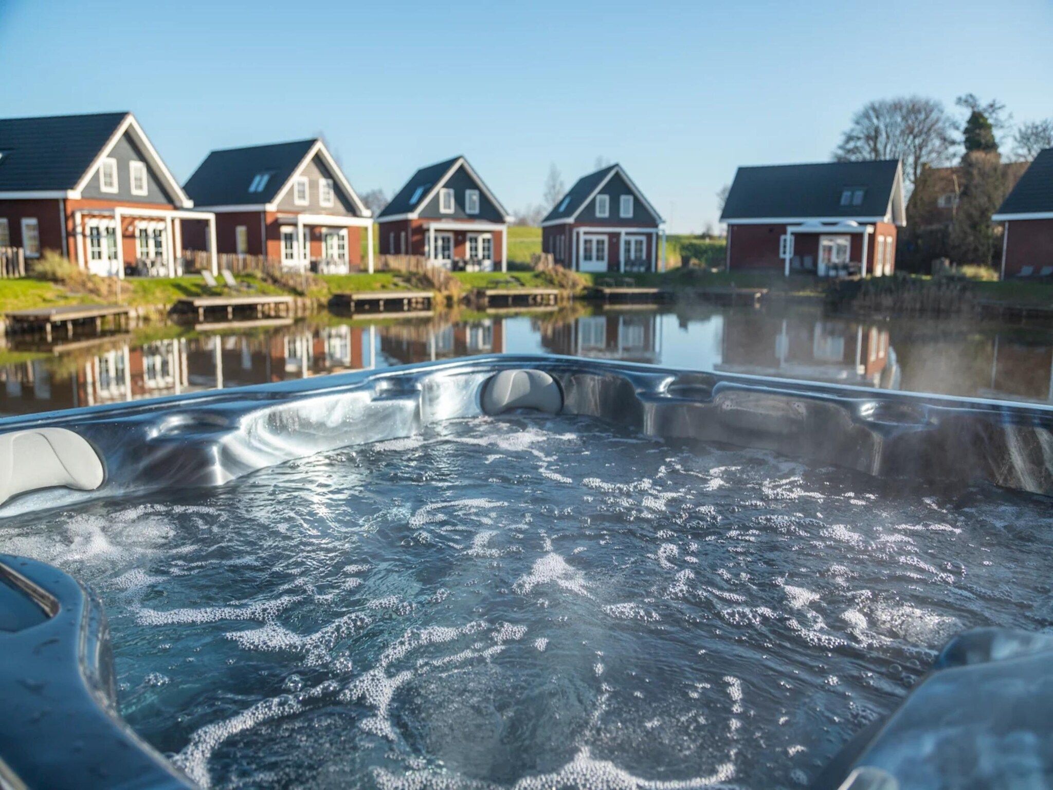 Parkfaciliteiten bij Watervilla 8 in Medemblik