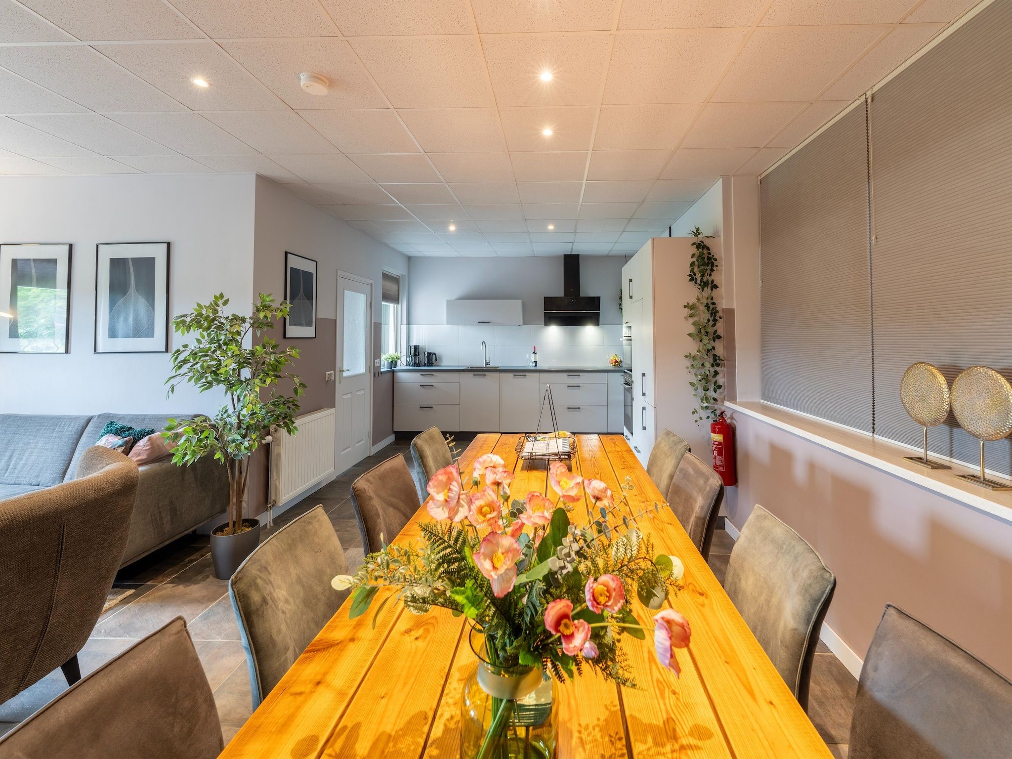 De eetkamer van Erve Nijhuis in Eibergen