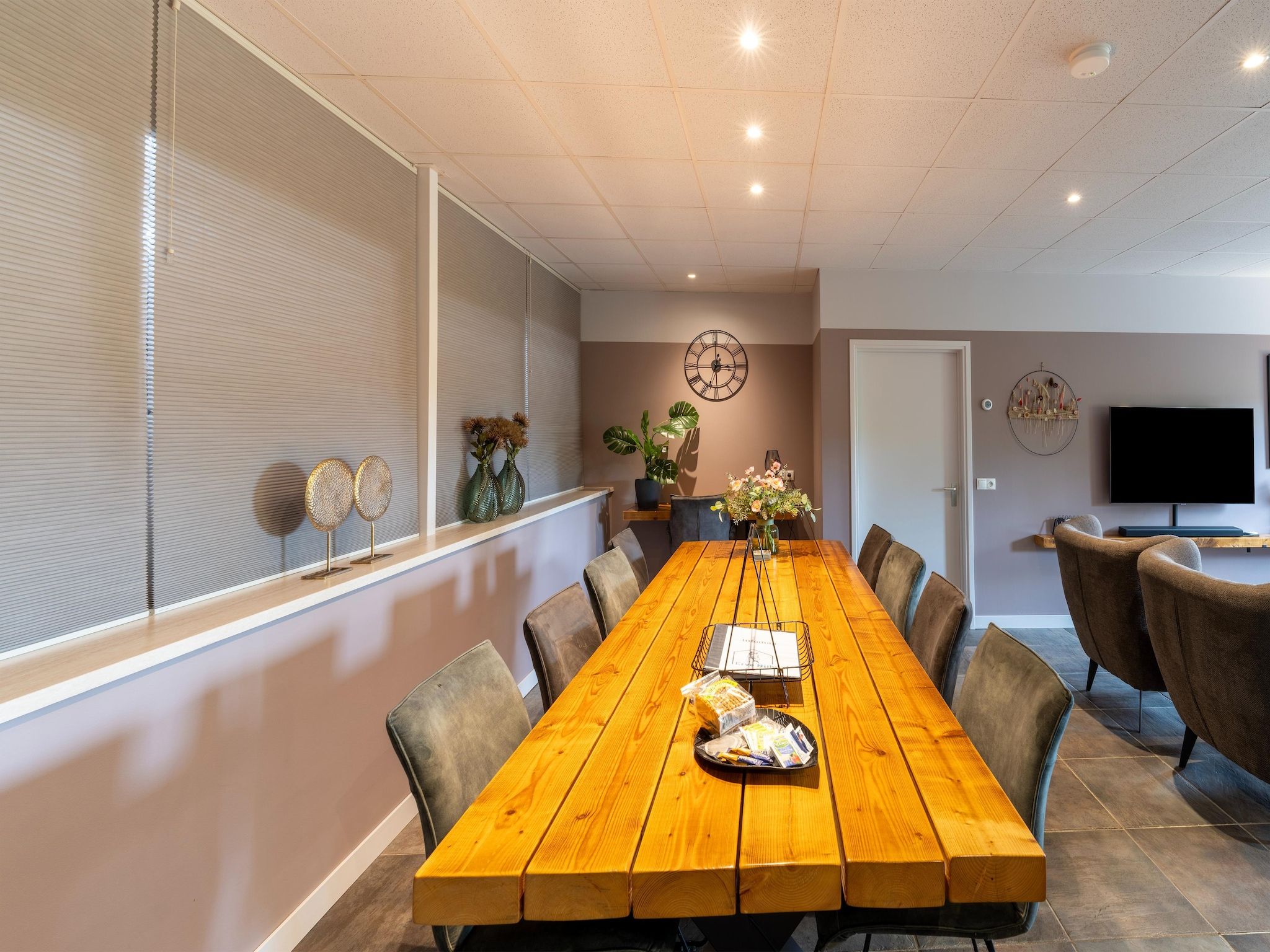 De eetkamer van Erve Nijhuis in Eibergen