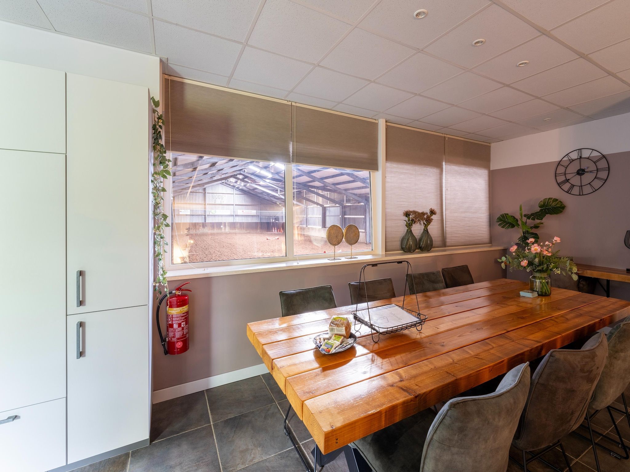 De eetkamer van Erve Nijhuis in Eibergen