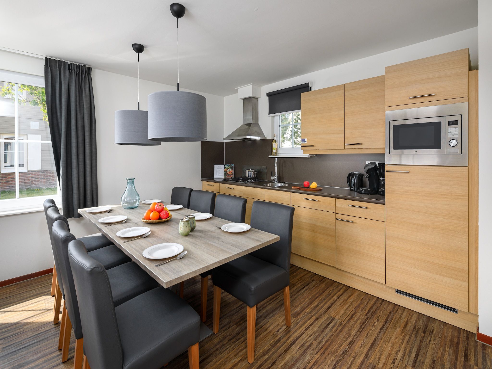 De keuken van Vakantiepark Klein Vink 9 in Arcen