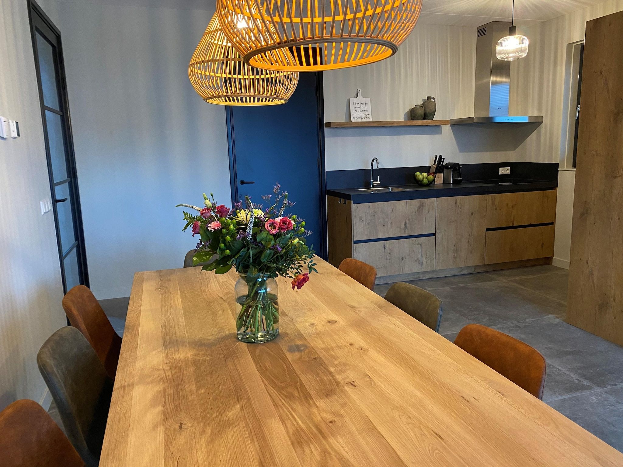 De keuken van Watervilla Twa in Balk