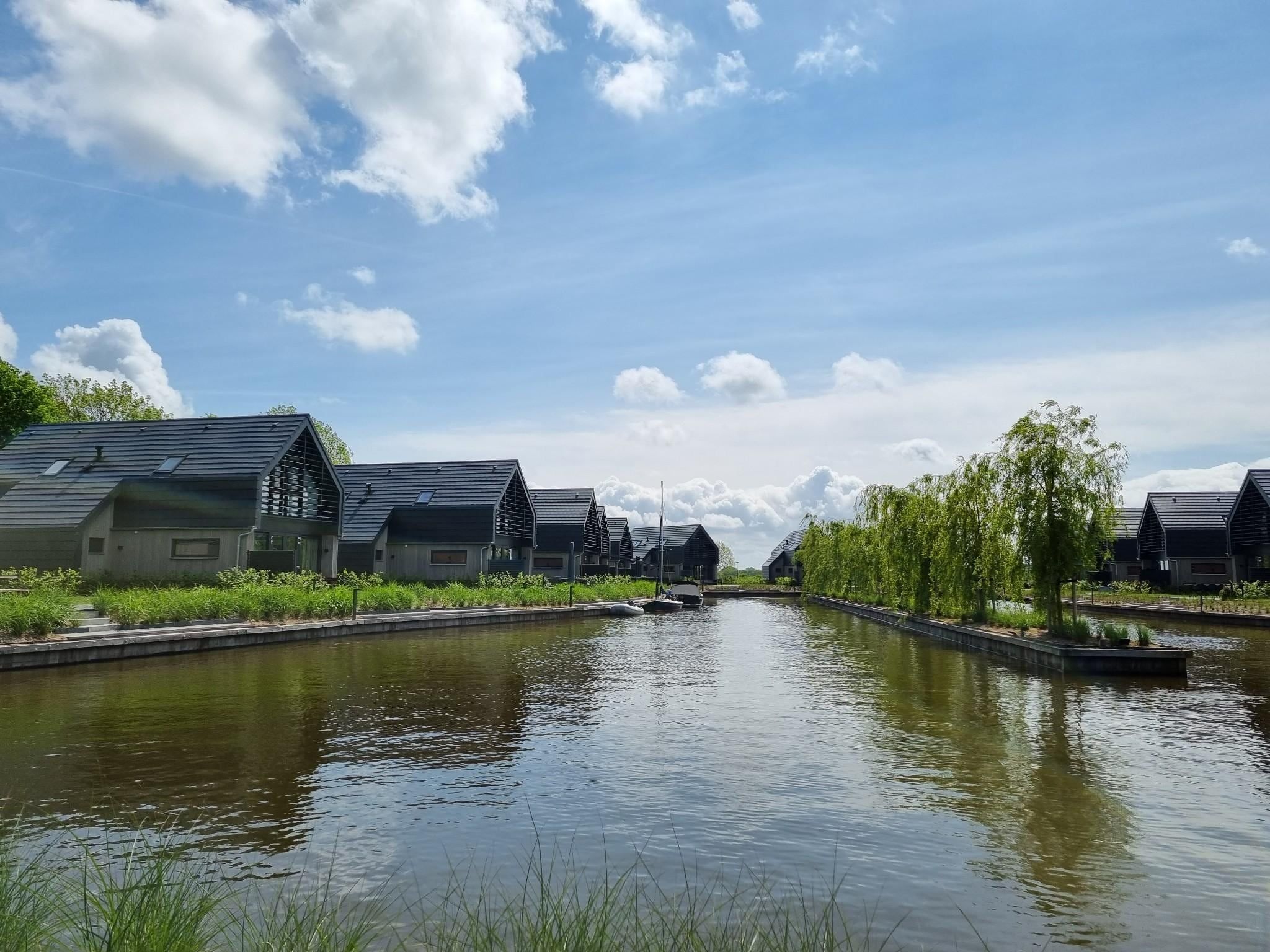 Het uitzicht vanaf Watervilla Achttjin in Balk