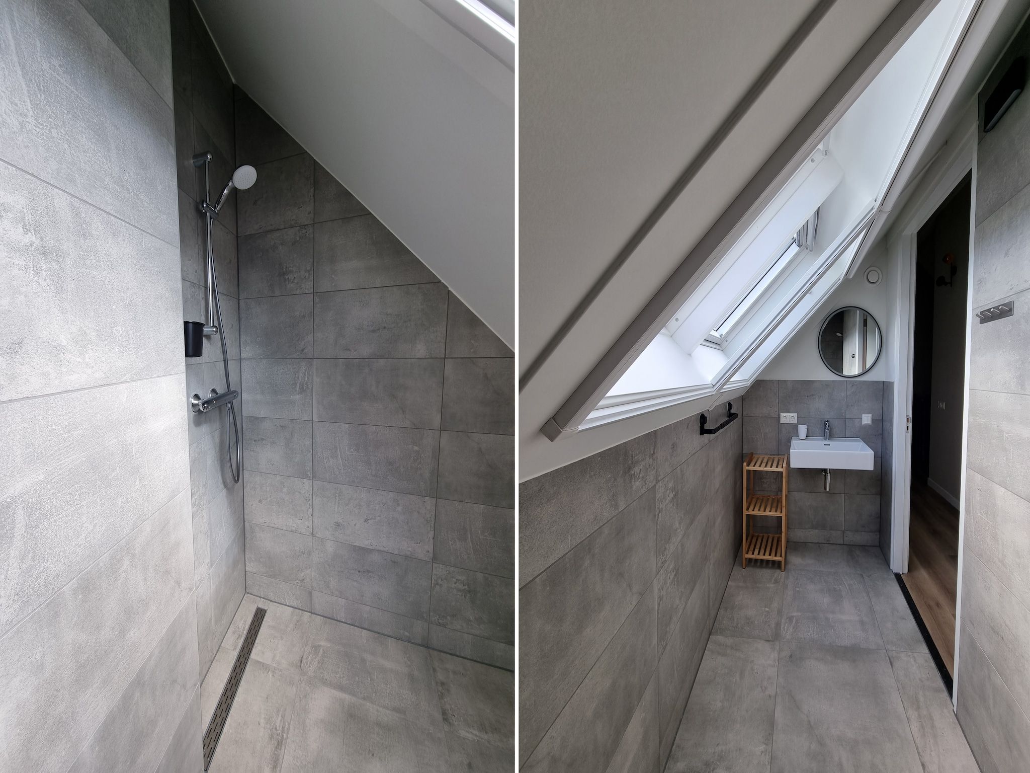 De badkamer van Watervilla Fiiftjin in Balk