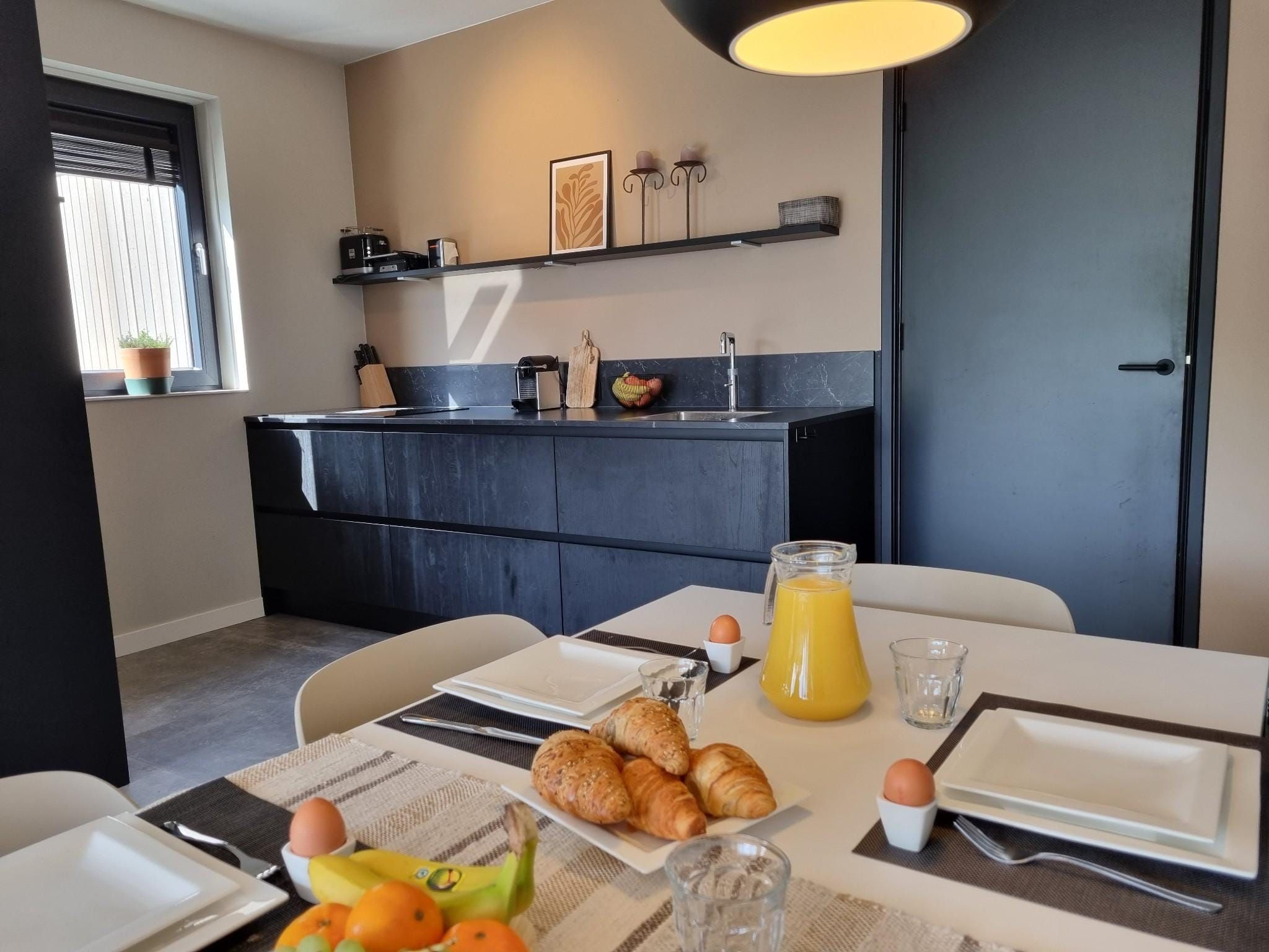 De keuken van Watervilla Fiiftjin in Balk