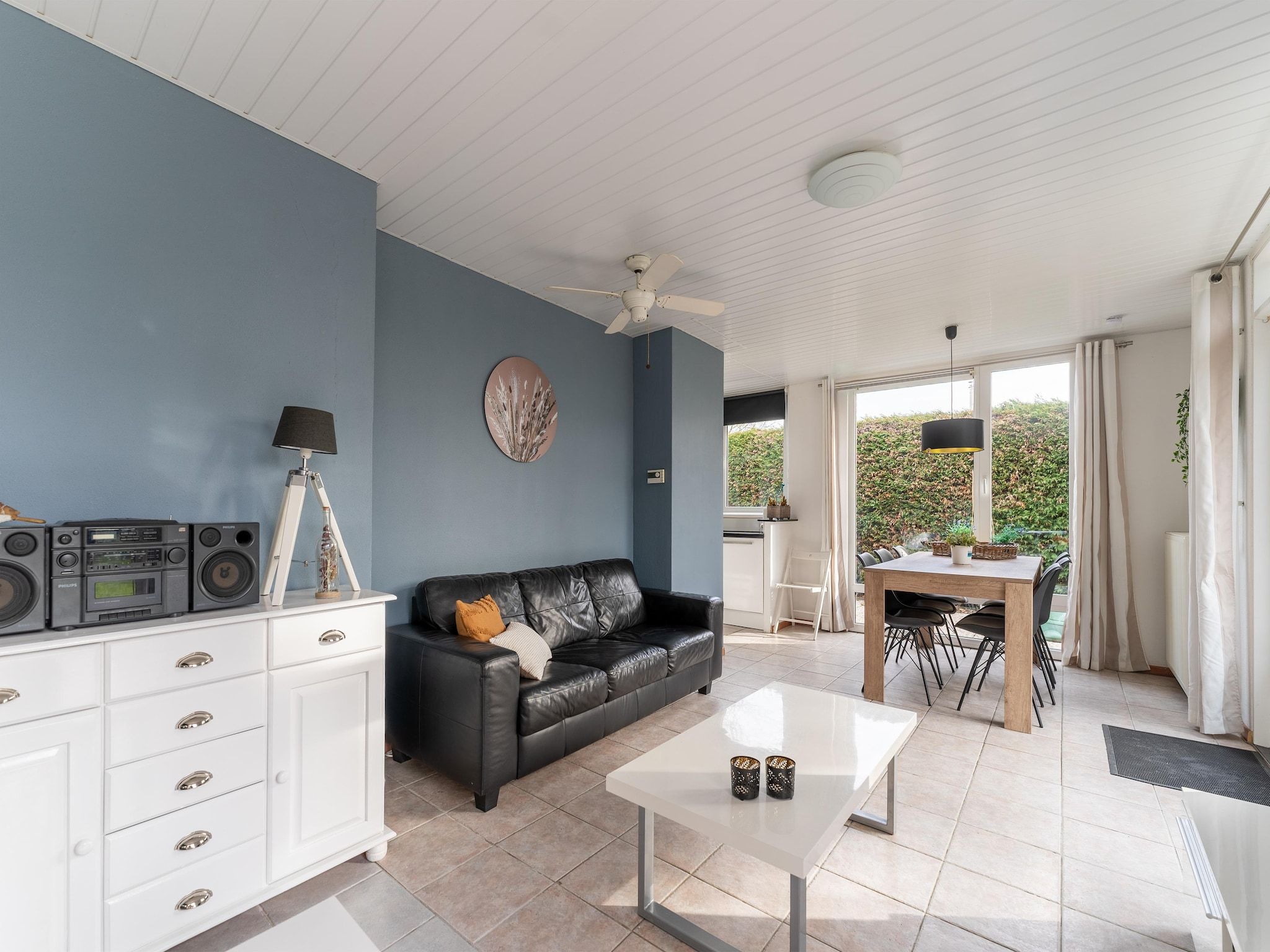 De woonkamer van Scheldeoord 70 in Baarland