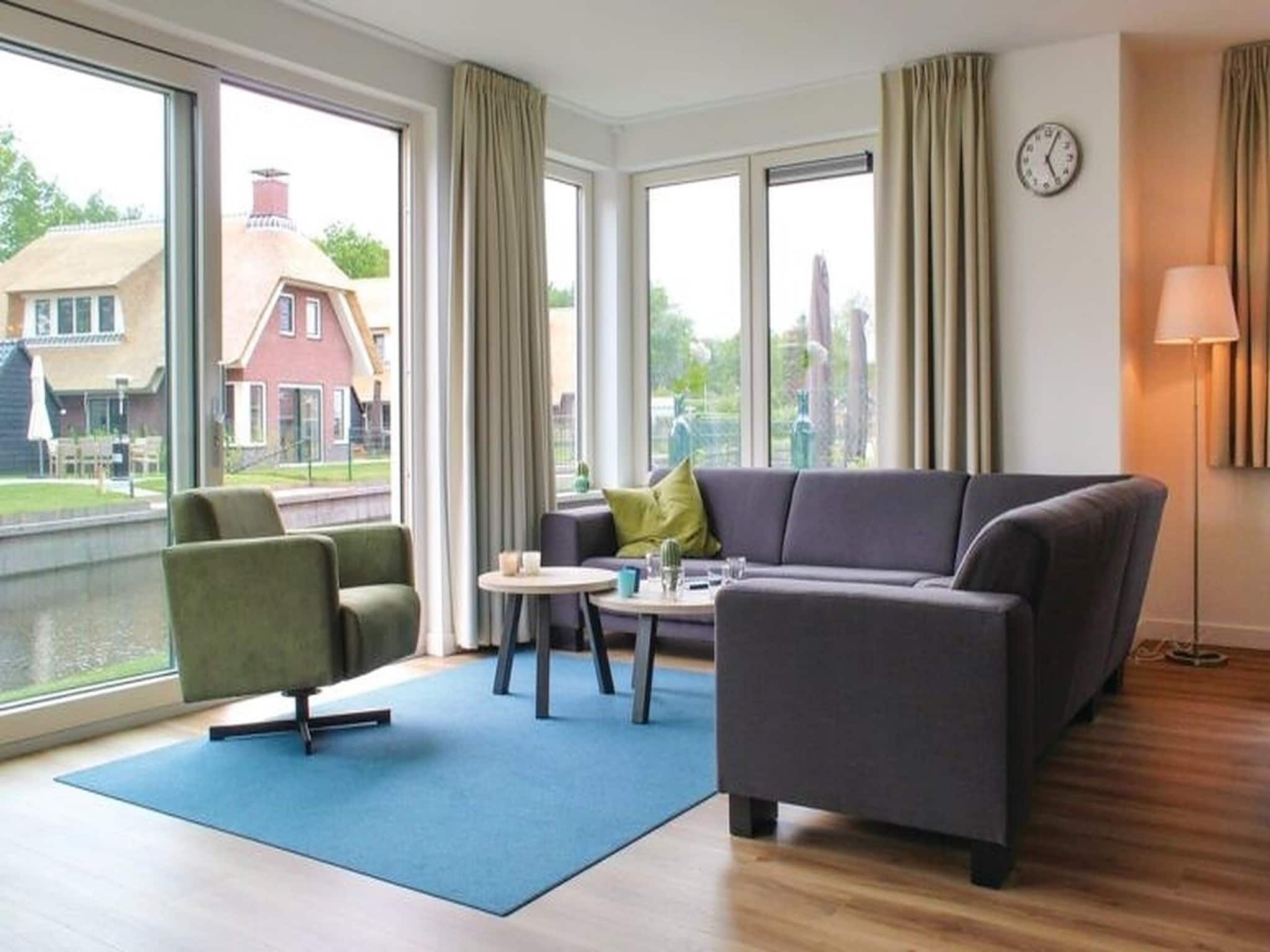 De woonkamer van Recreatiepark Idskenhuizen 3 in Idskenhuizen