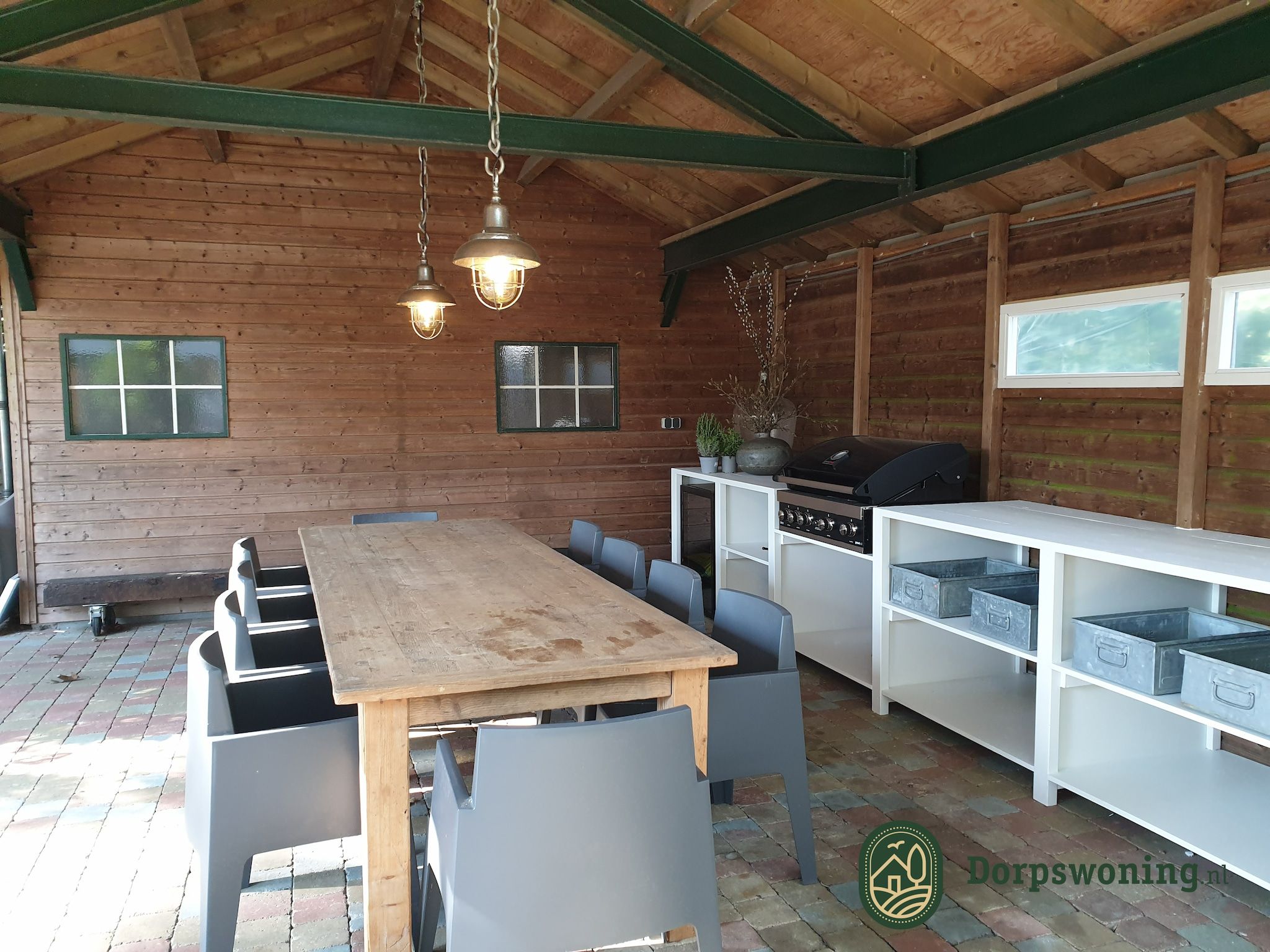 Het terras van Dorpswoning Het Jagershuis in Leende