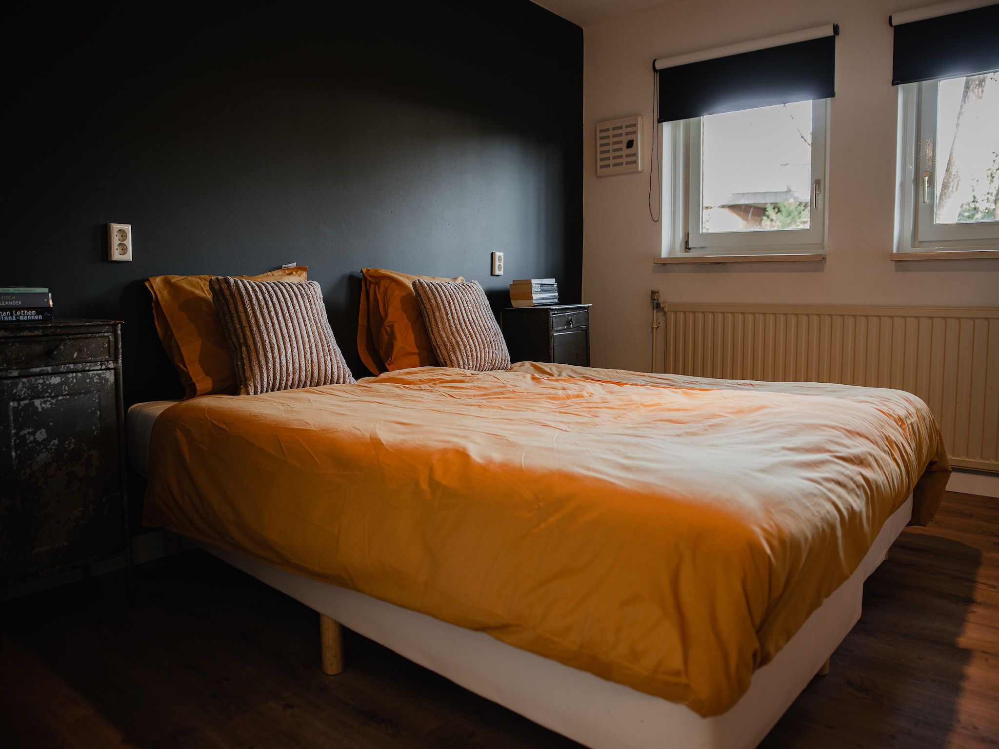 Een slaapkamer van Dorpswoning Het Jagershuis in Leende