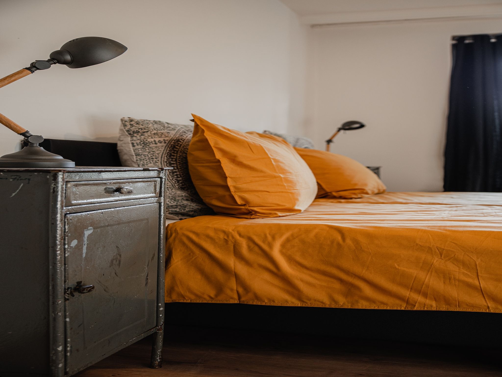 Een slaapkamer van Dorpswoning Het Jagershuis in Leende