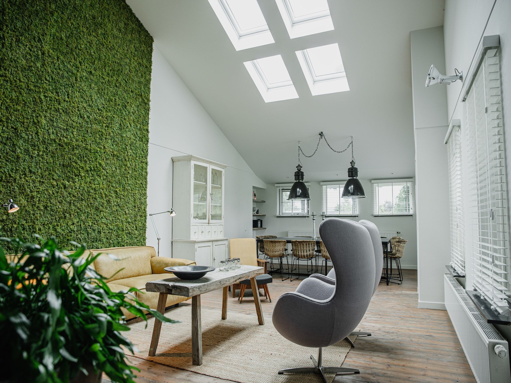 De woonkamer van Dorpswoning De Volbloed in Leende