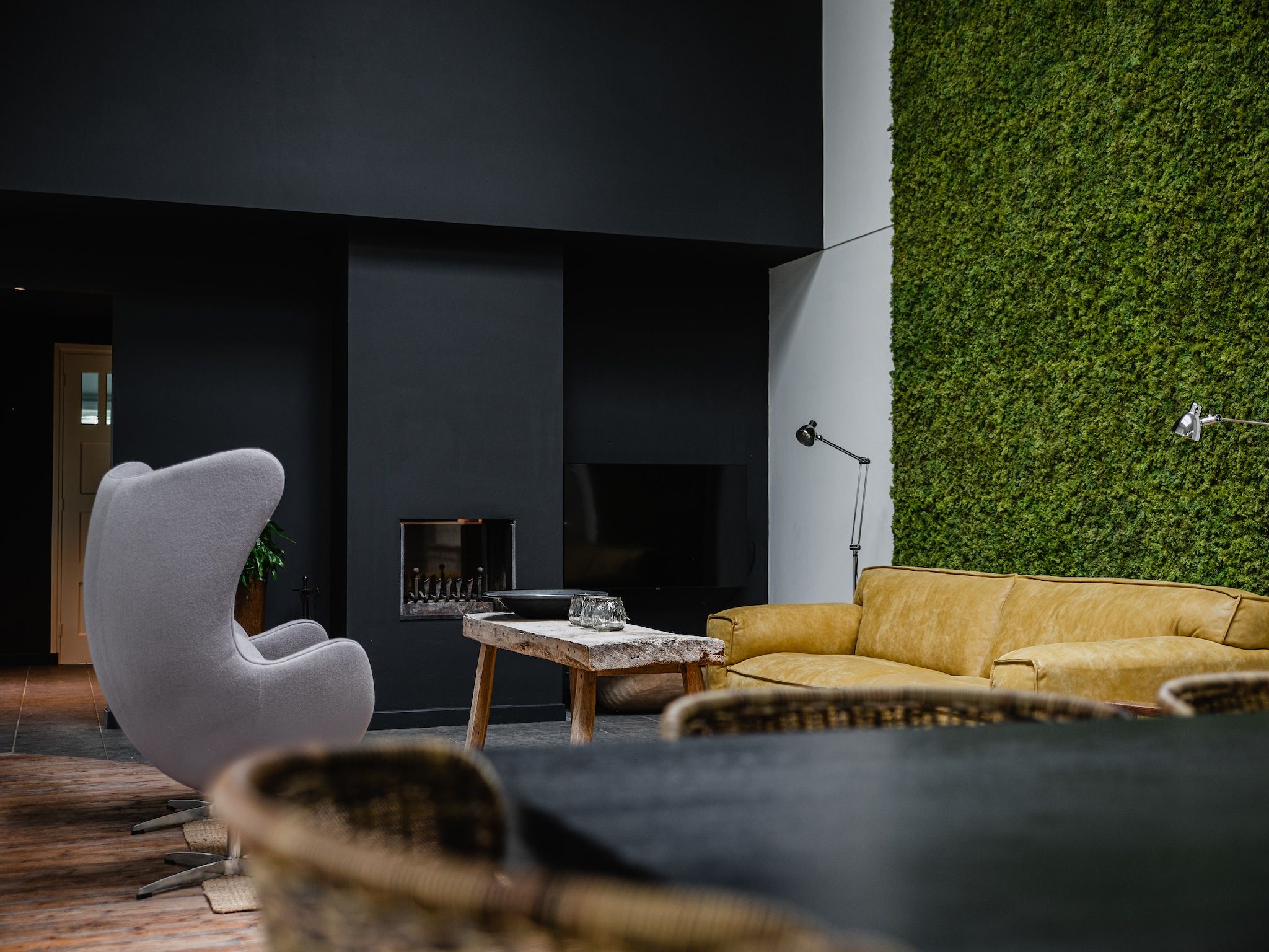 De woonkamer van Dorpswoning De Volbloed in Leende