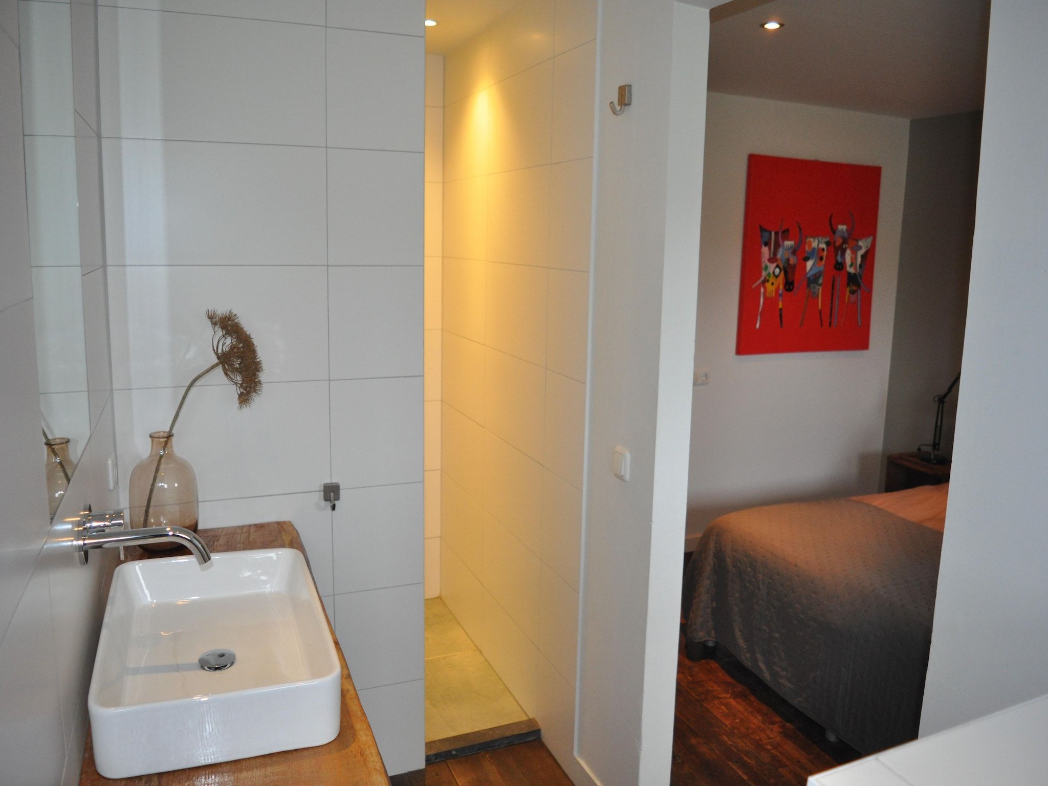 De badkamer van Dorpswoning De Volbloed in Leende