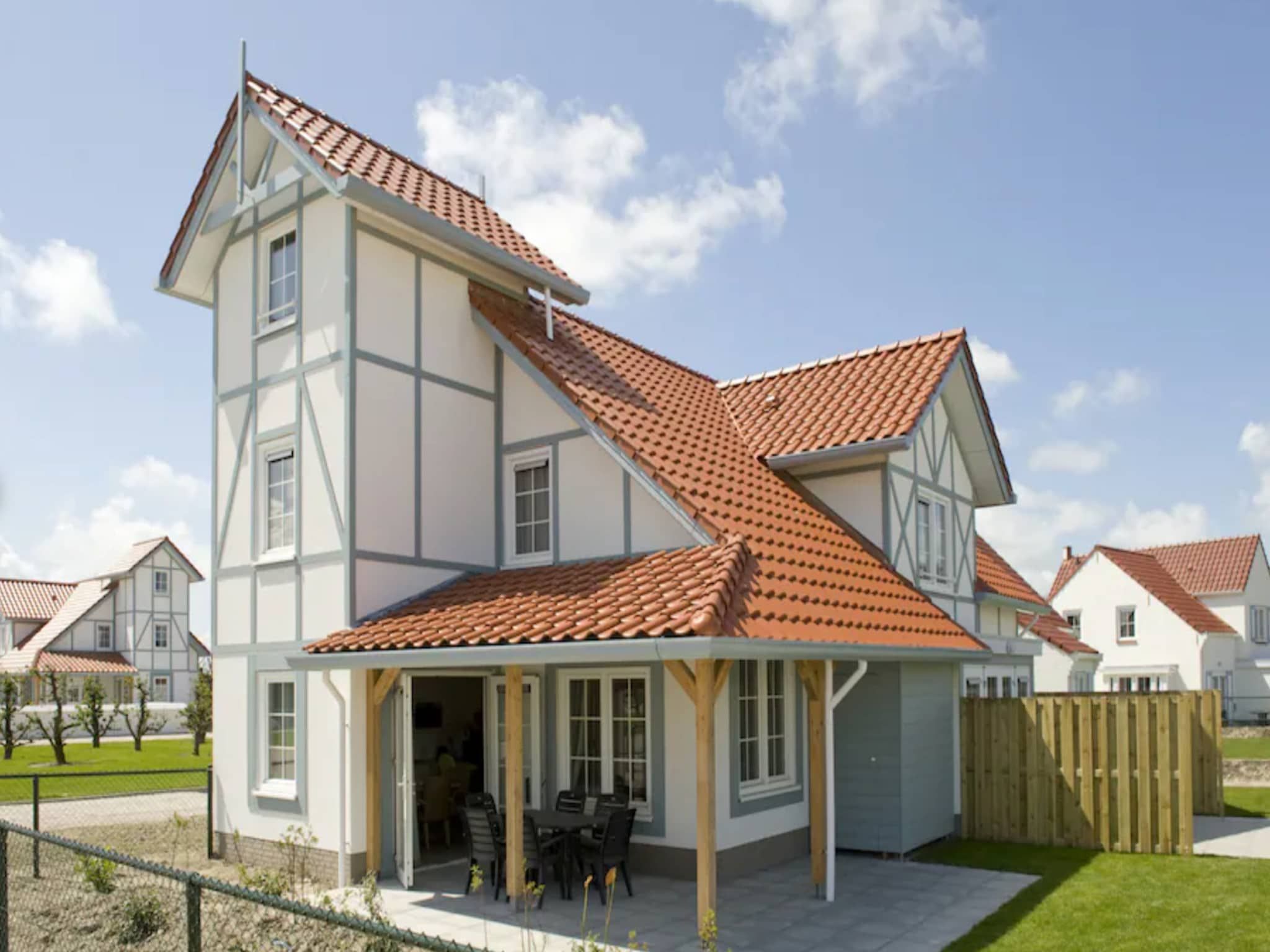 Het terras van Noordzee Residence Cadzand-Bad 25 in Cadzand-Bad