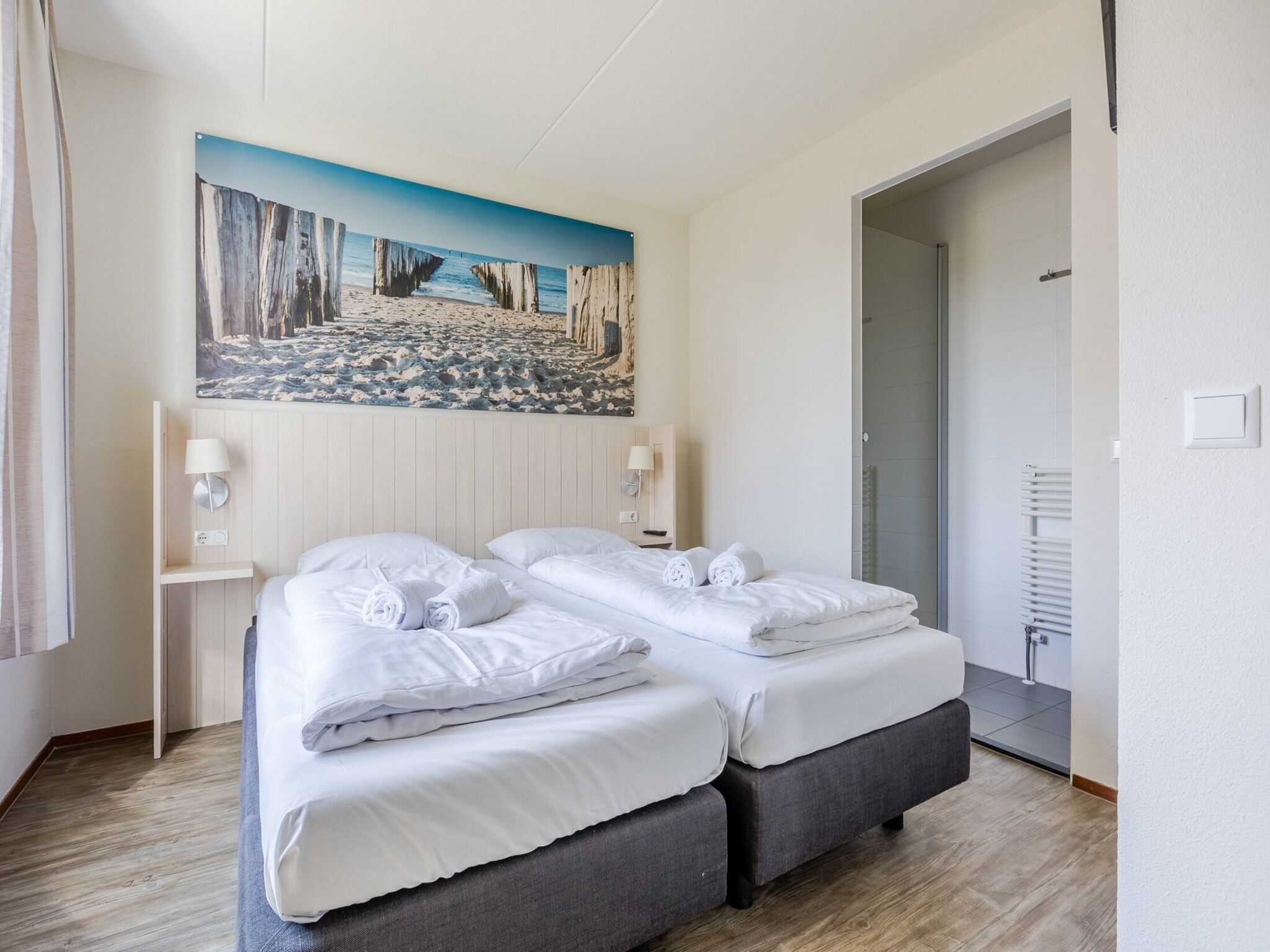 Een slaapkamer van Noordzee Residence Cadzand-Bad 26 in Cadzand-Bad
