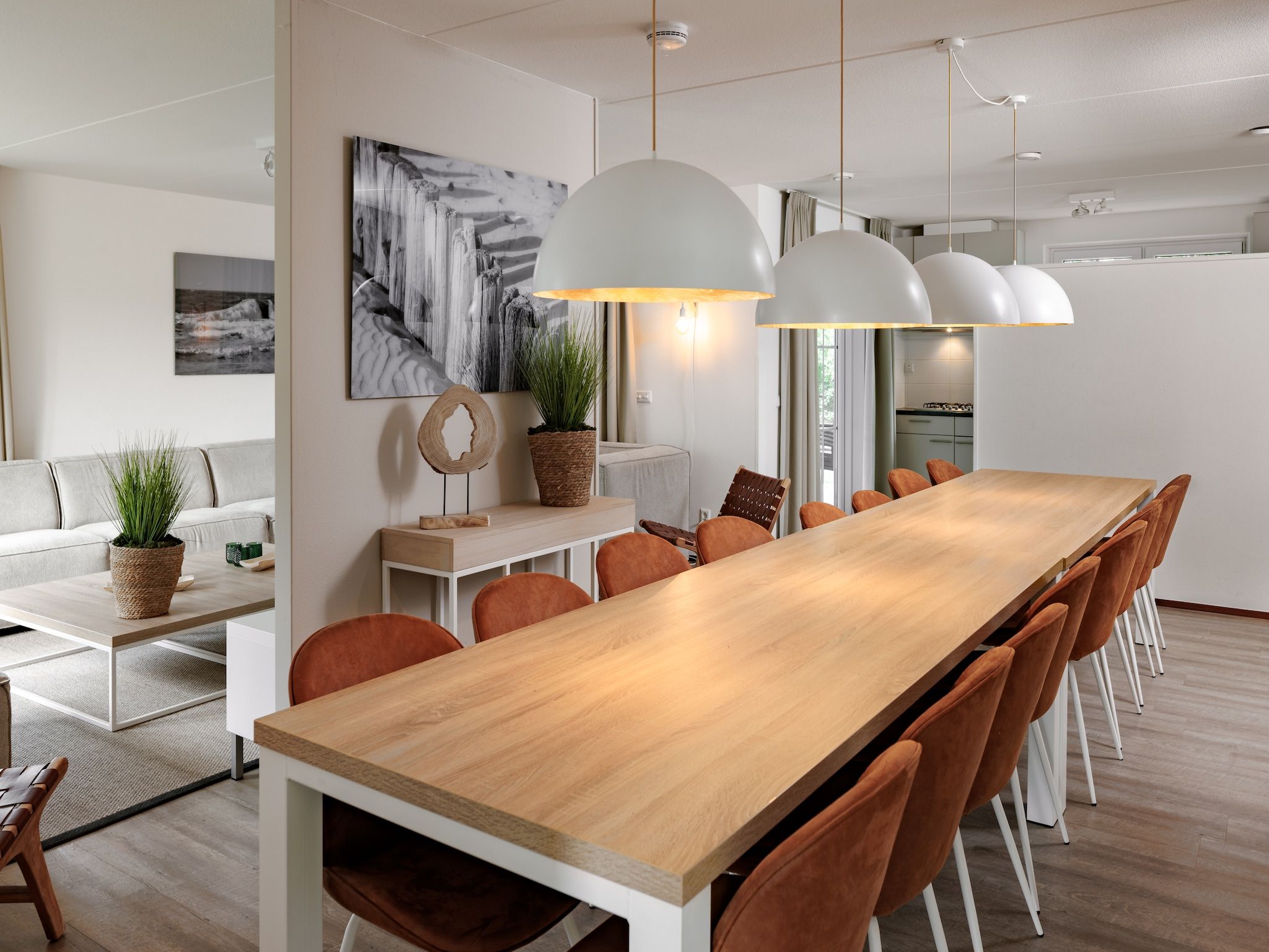 De woonkamer van Noordzee Résidence Cadzand-Bad 28 in Cadzand-Bad