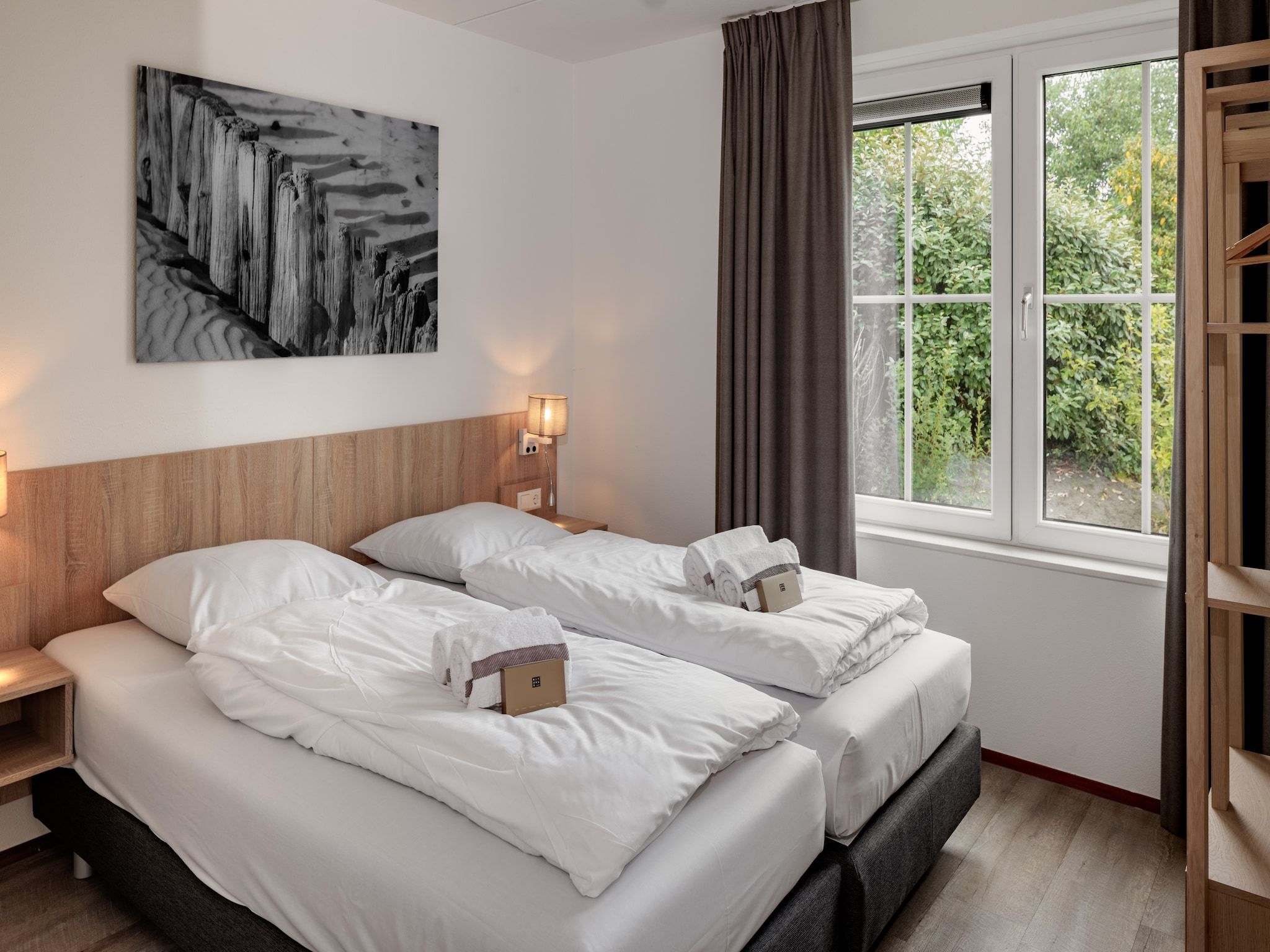 Een slaapkamer van Noordzee Résidence Cadzand-Bad 28 in Cadzand-Bad