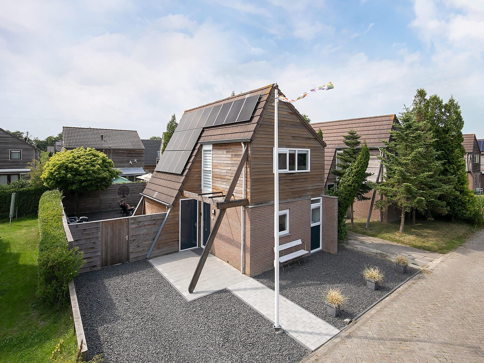 Het uitzicht vanaf Combinatie nr 105 en 110 in Grou