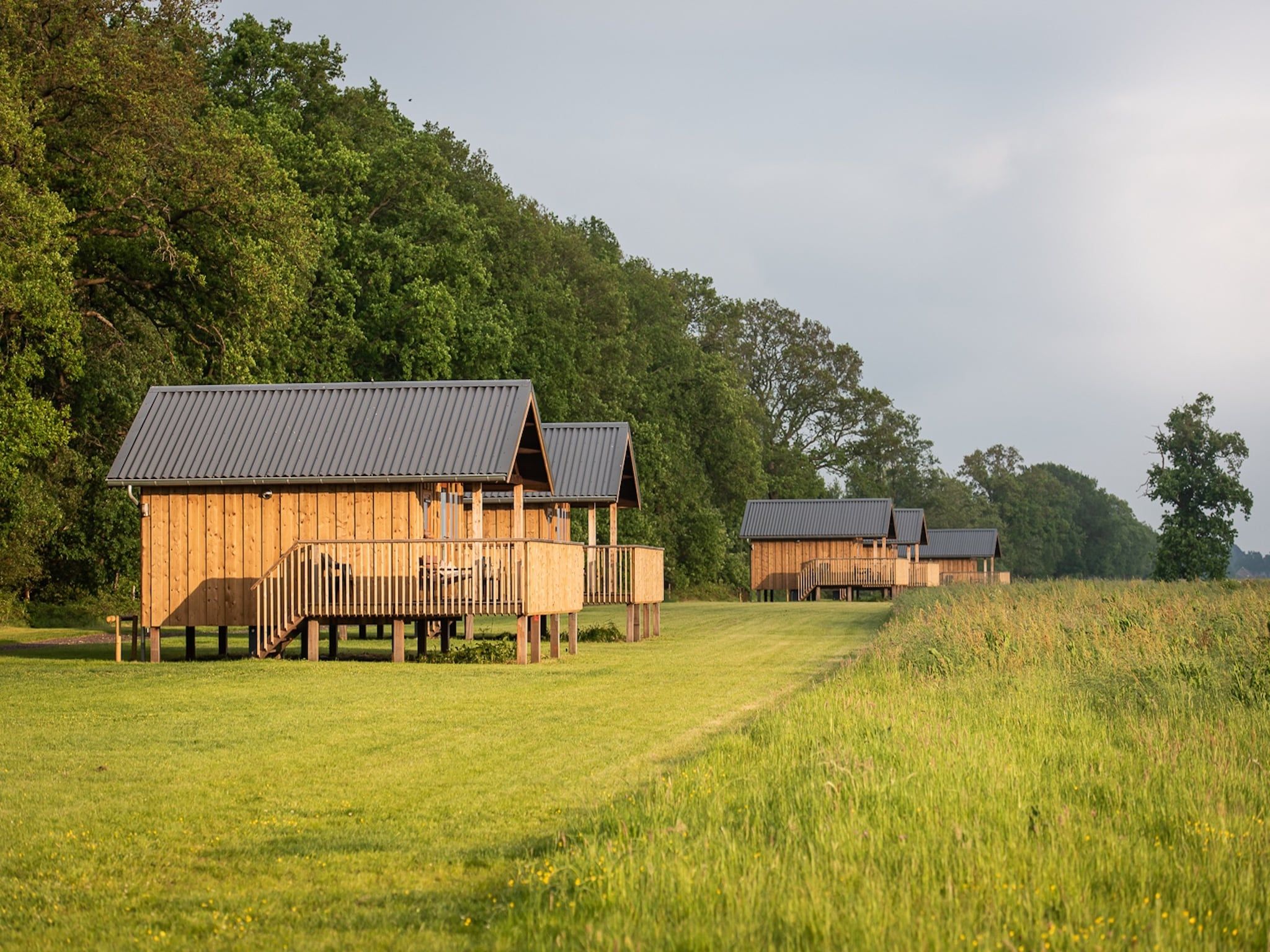 De buitenkant van Acker Lodges 3 in Ruinerwold