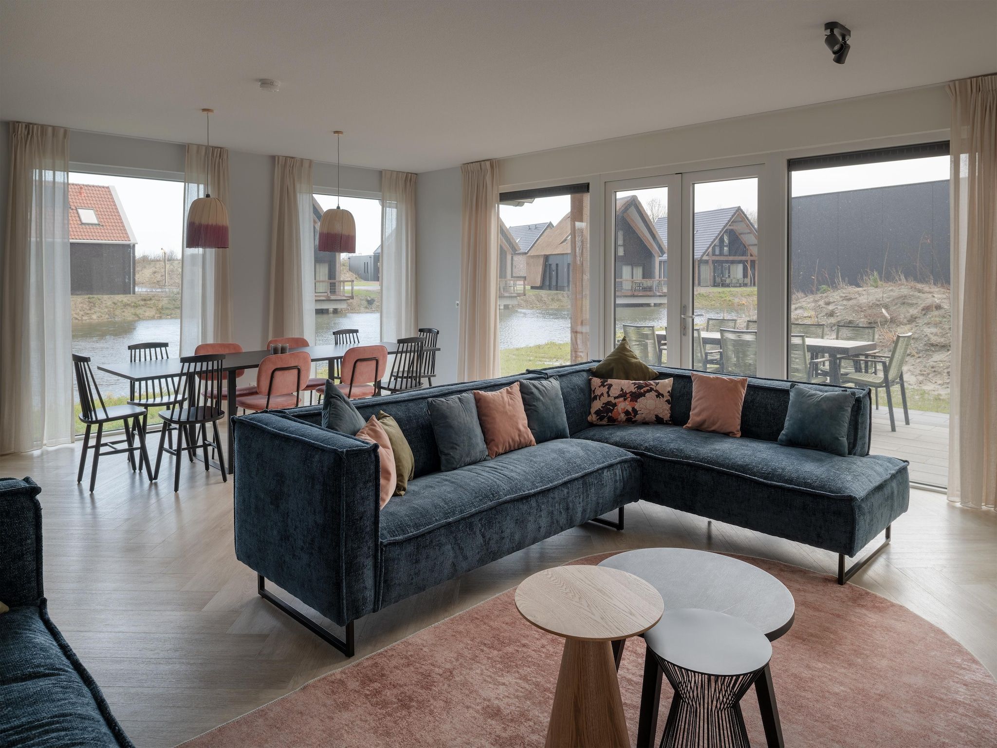 De woonkamer van Resort Nieuwvliet-Bad 9 in Nieuwvliet