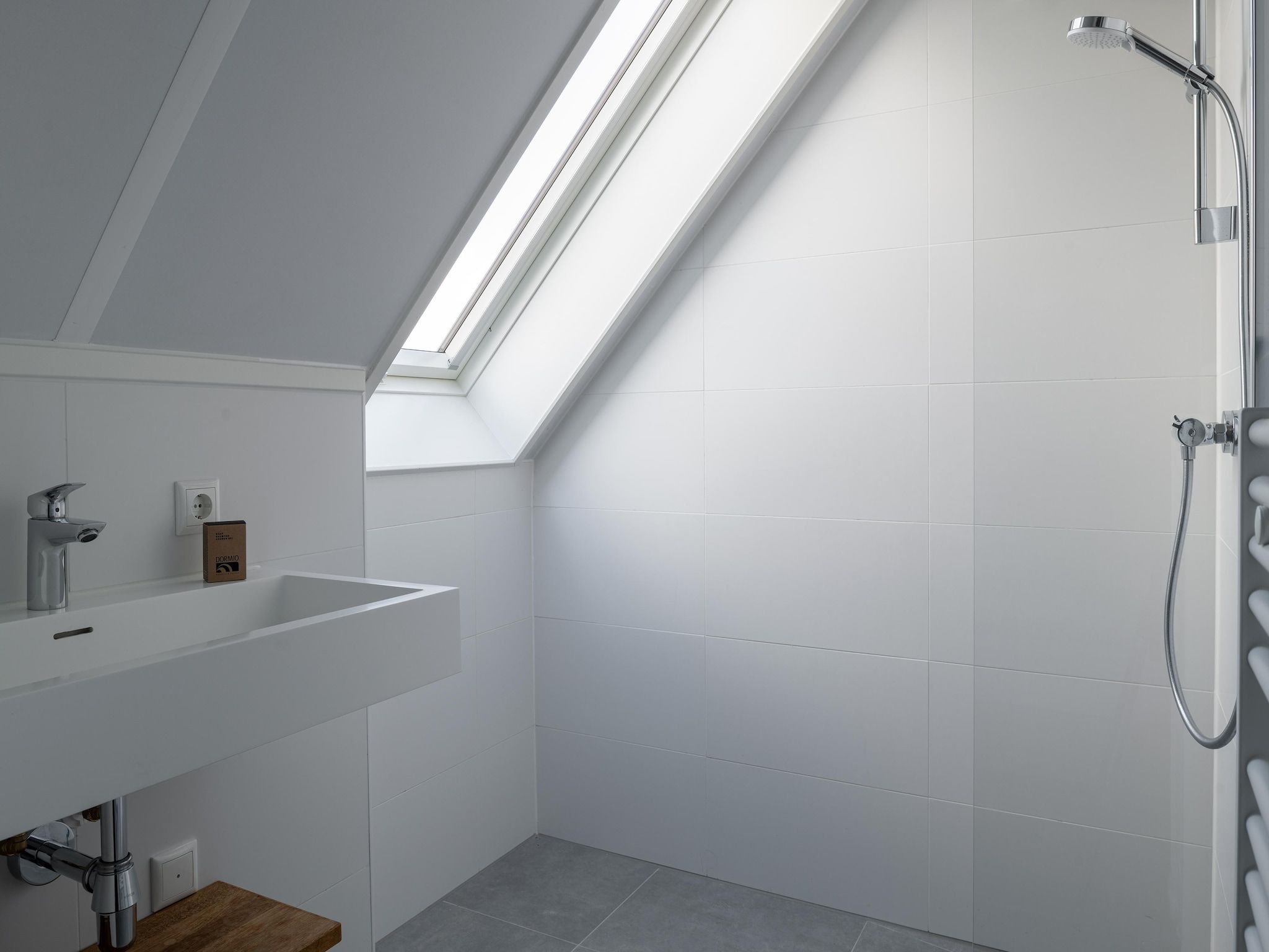 De badkamer van Resort Nieuwvliet-Bad 9 in Nieuwvliet