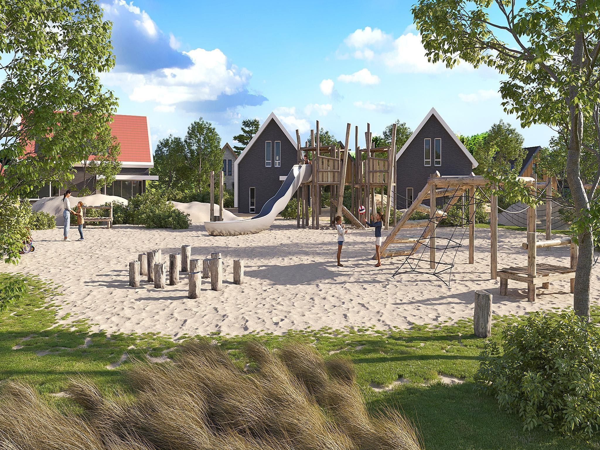 Parkfaciliteiten bij Resort Nieuwvliet-Bad 12 in Nieuwvliet