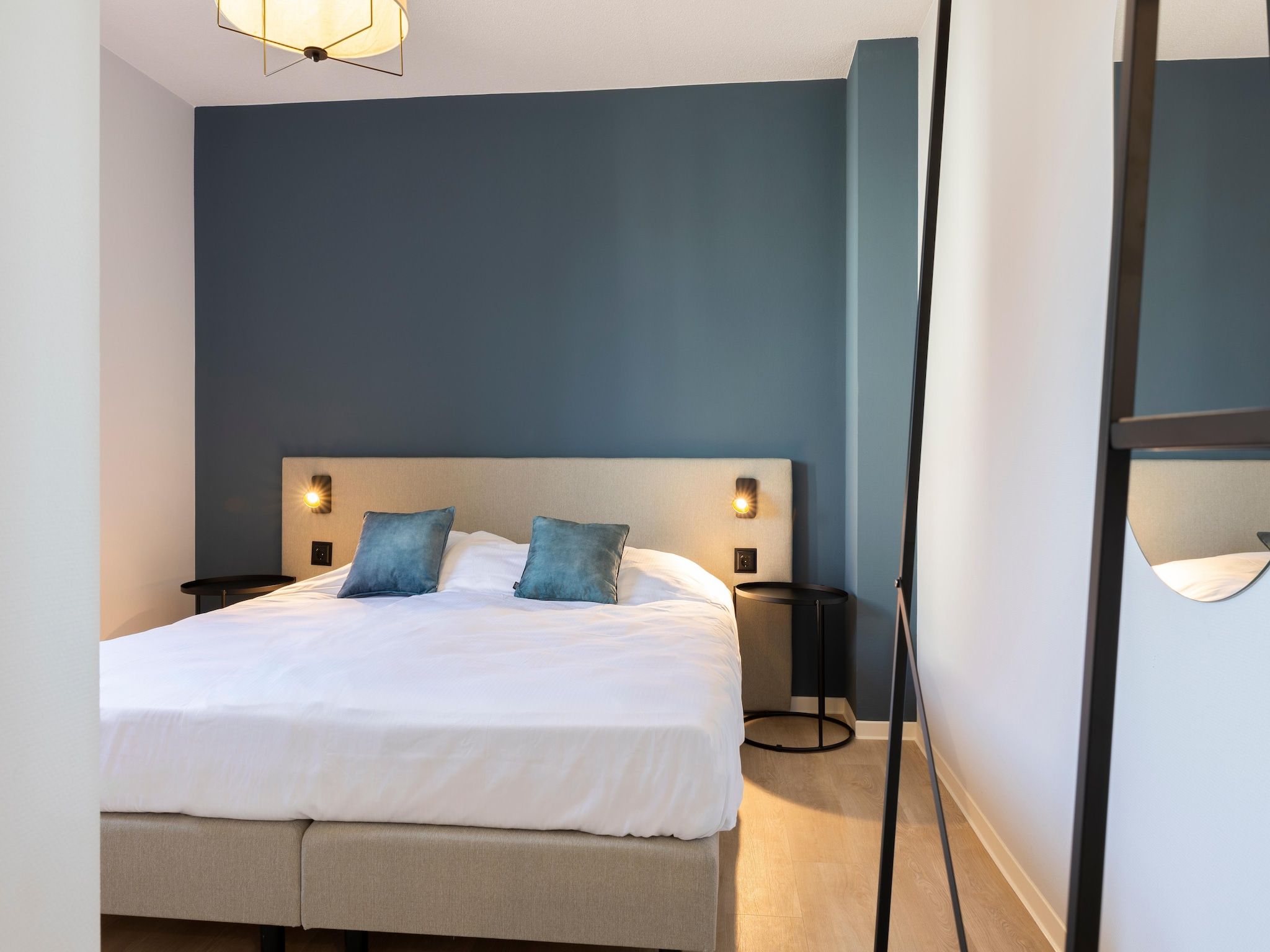 Een slaapkamer van Resort Nieuwvliet-Bad 12 in Nieuwvliet