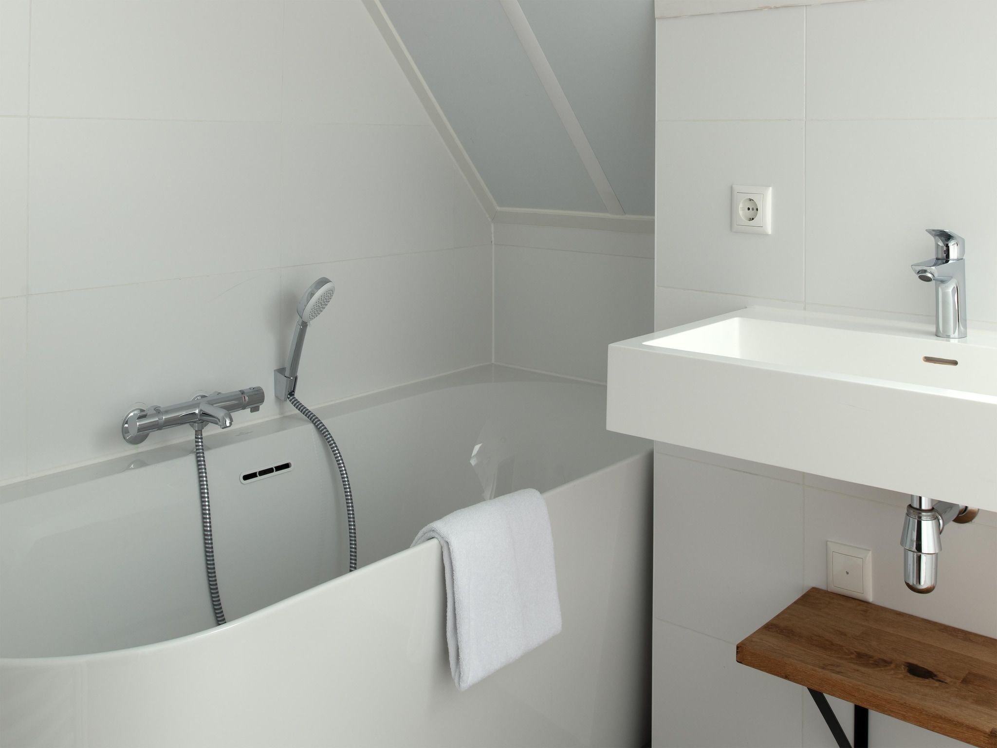 De badkamer van Resort Nieuwvliet-Bad 14 in Nieuwvliet