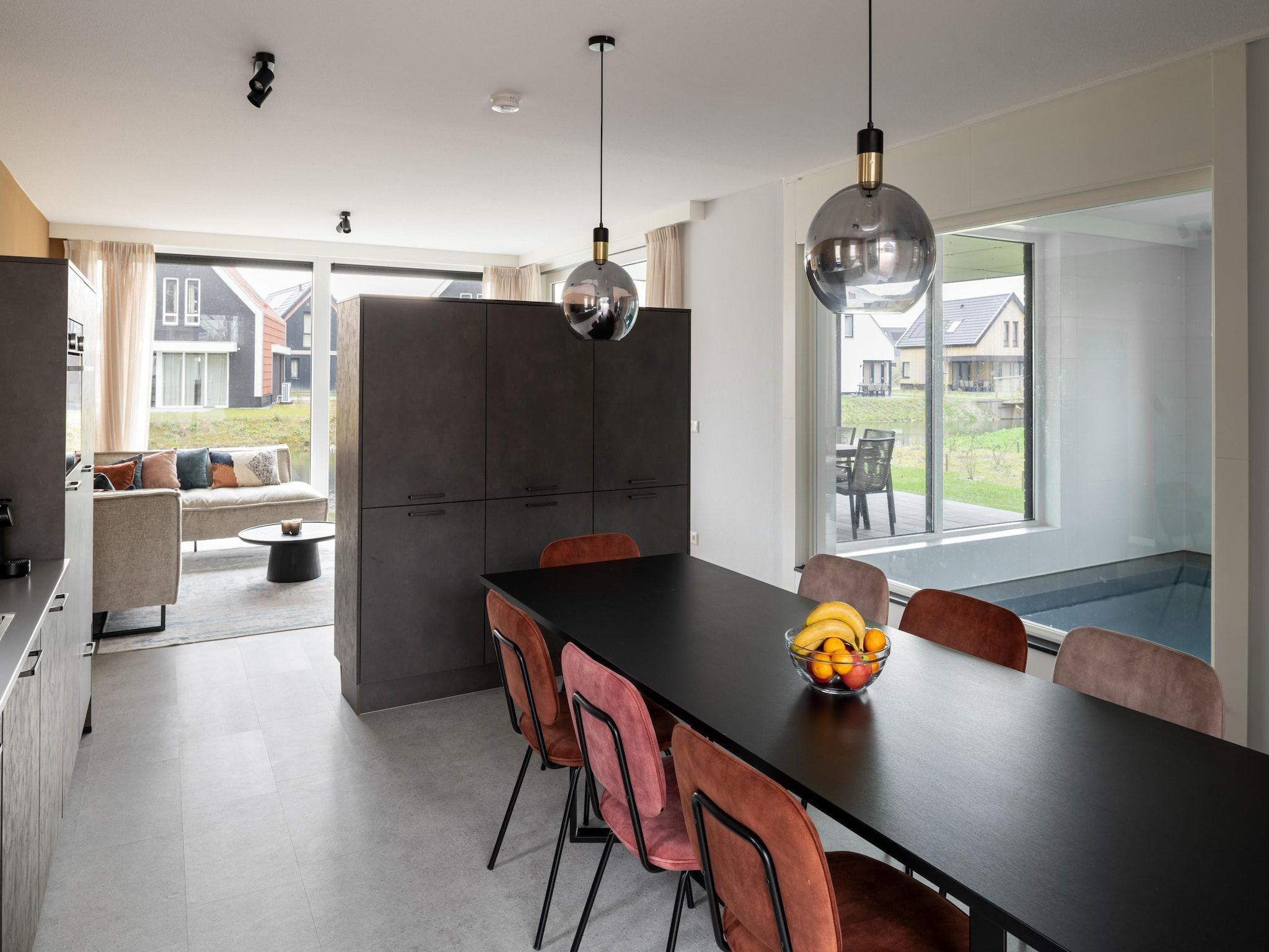 De woonkamer van Resort Nieuwvliet-Bad 15 in Nieuwvliet