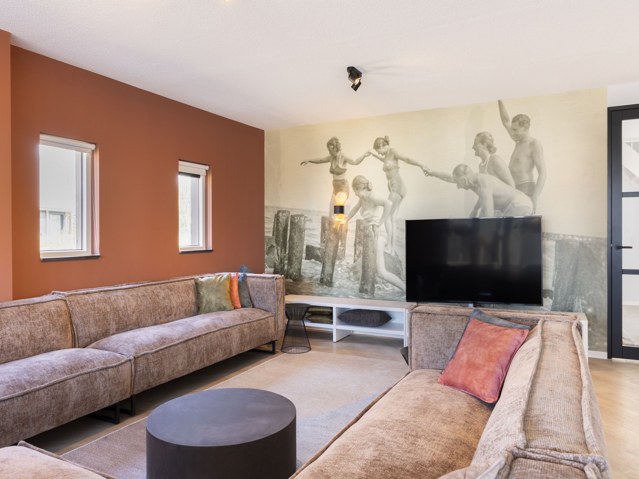 De woonkamer van Resort Nieuwvliet-Bad 19 in Nieuwvliet