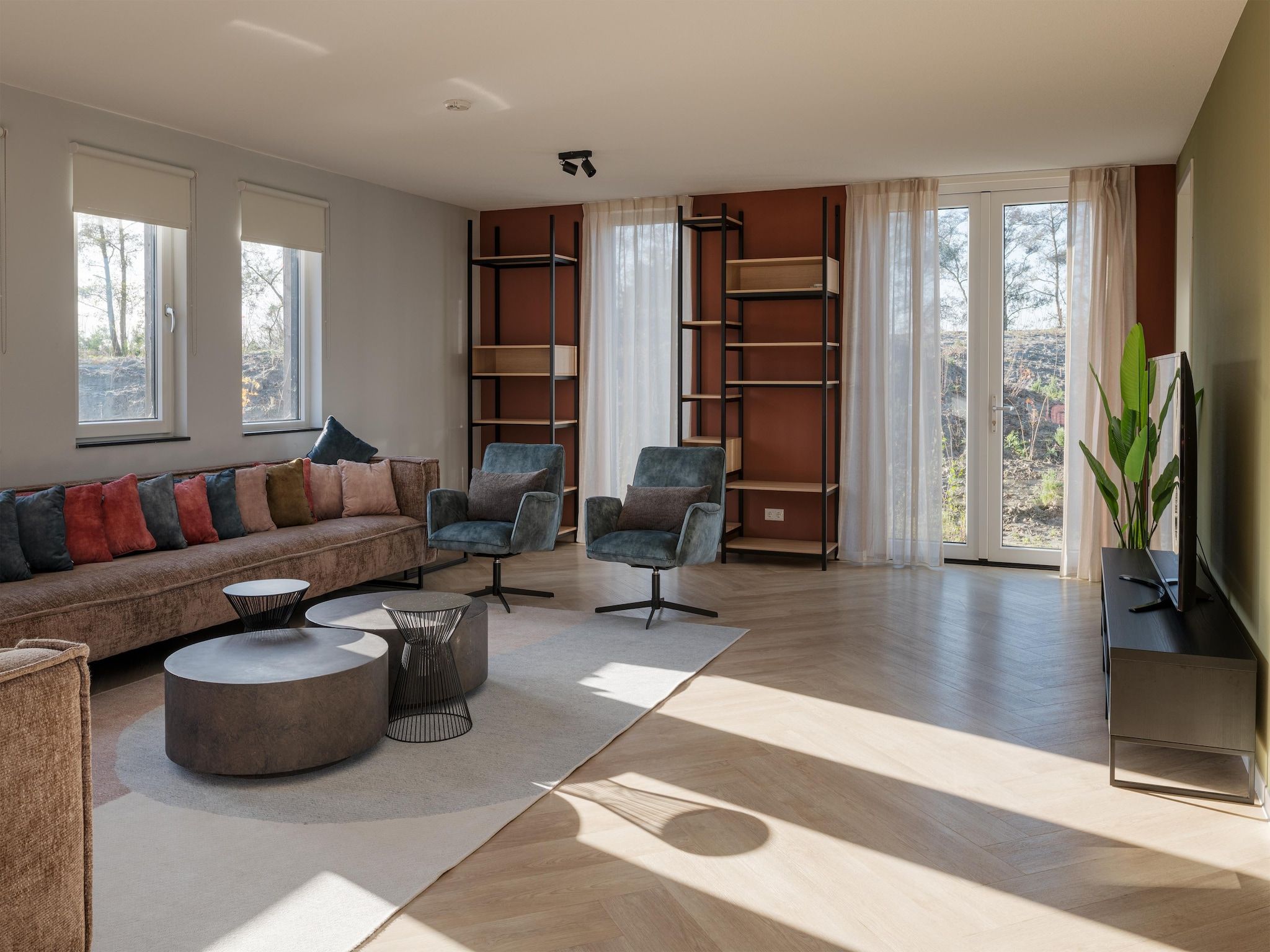 De woonkamer van Resort Nieuwvliet-Bad 20 in Nieuwvliet