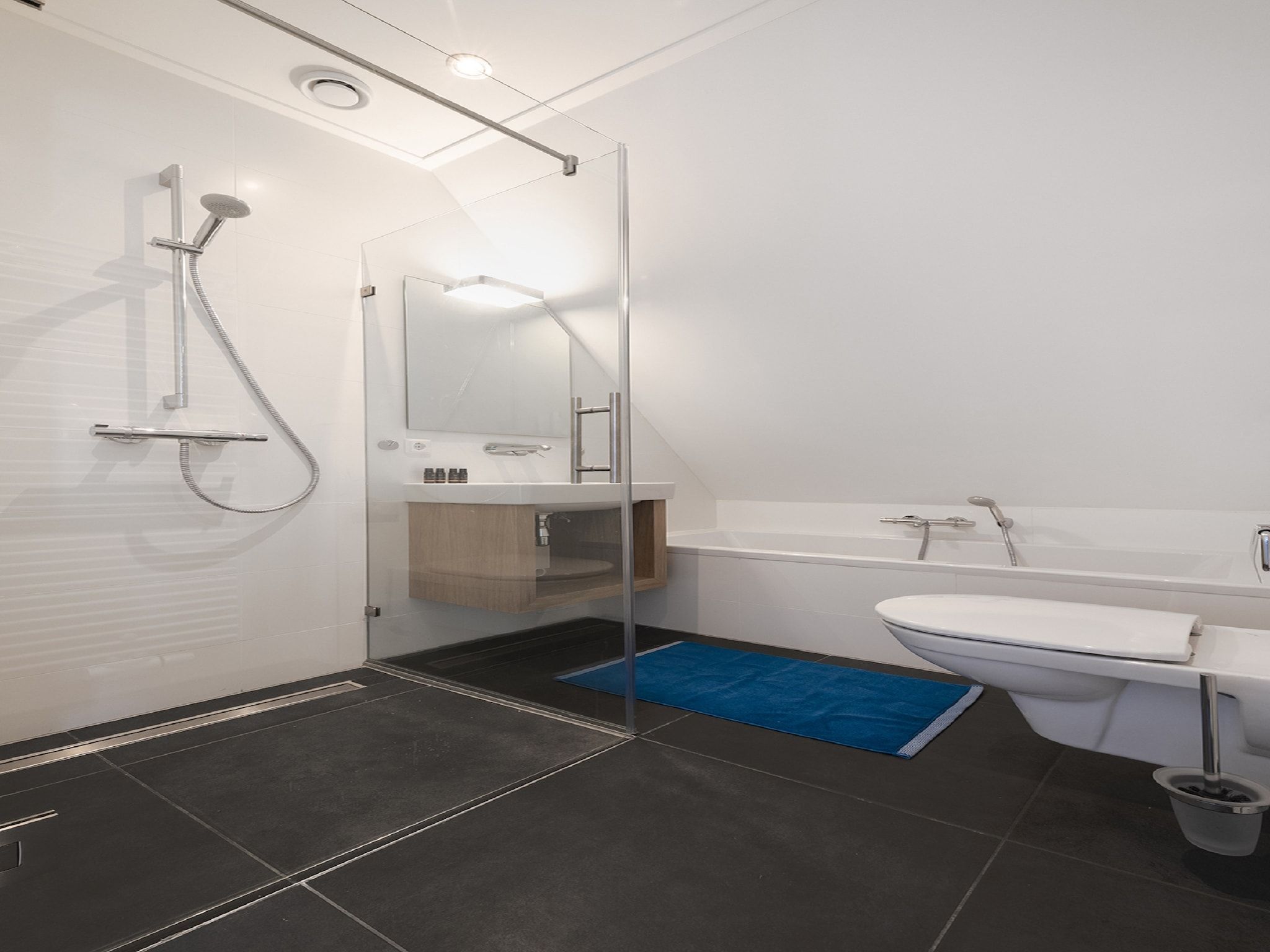 De badkamer van Friese Meren Villa's 22 in Delfstrahuizen