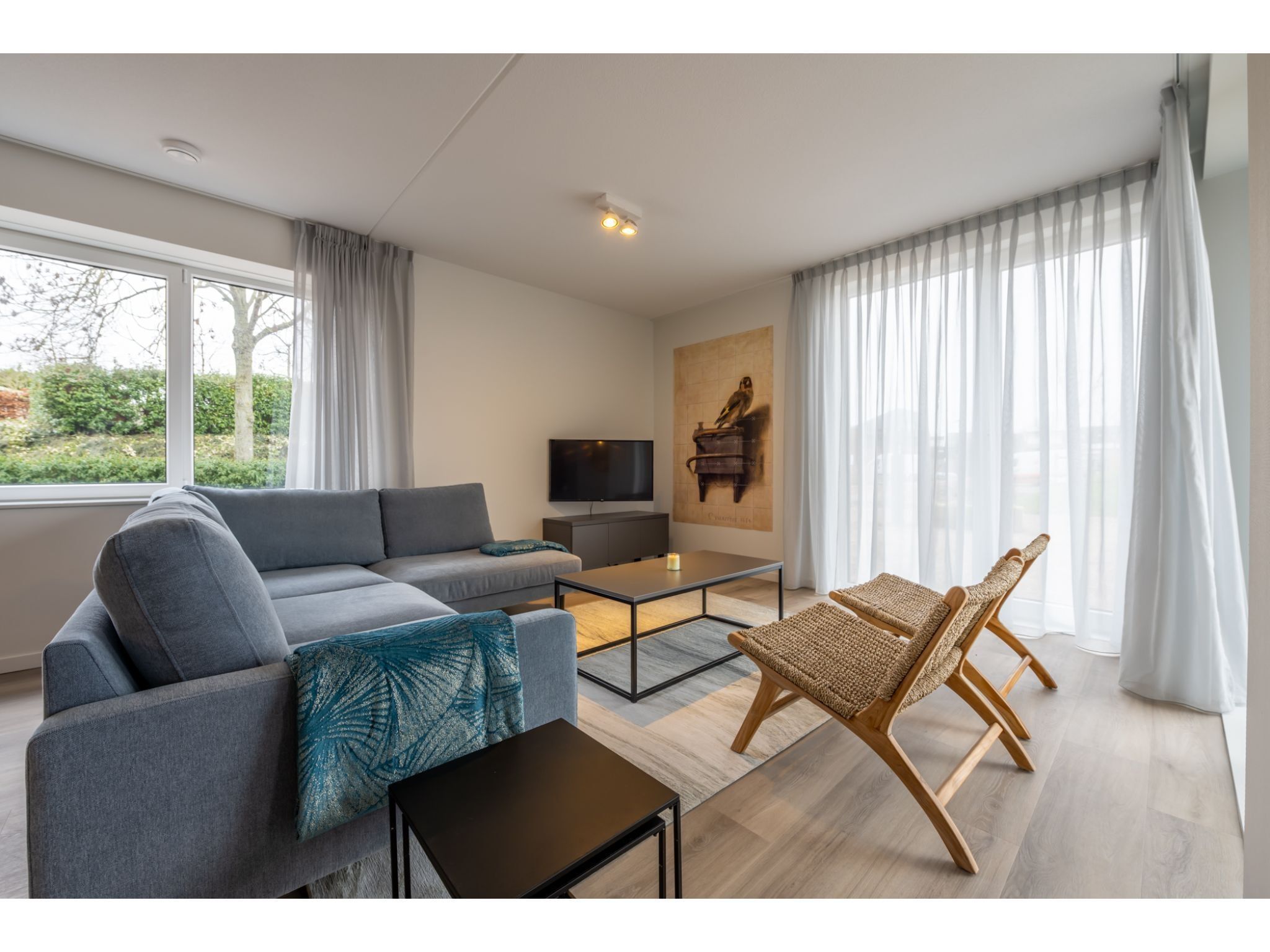 De woonkamer van Harbour Loft 1 / Residence Marina 8 pers in Kamperland