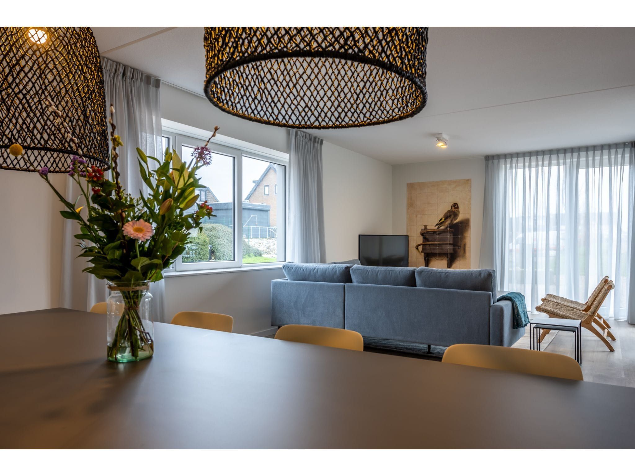 De woonkamer van Harbour Loft 1 / Residence Marina 8 pers in Kamperland