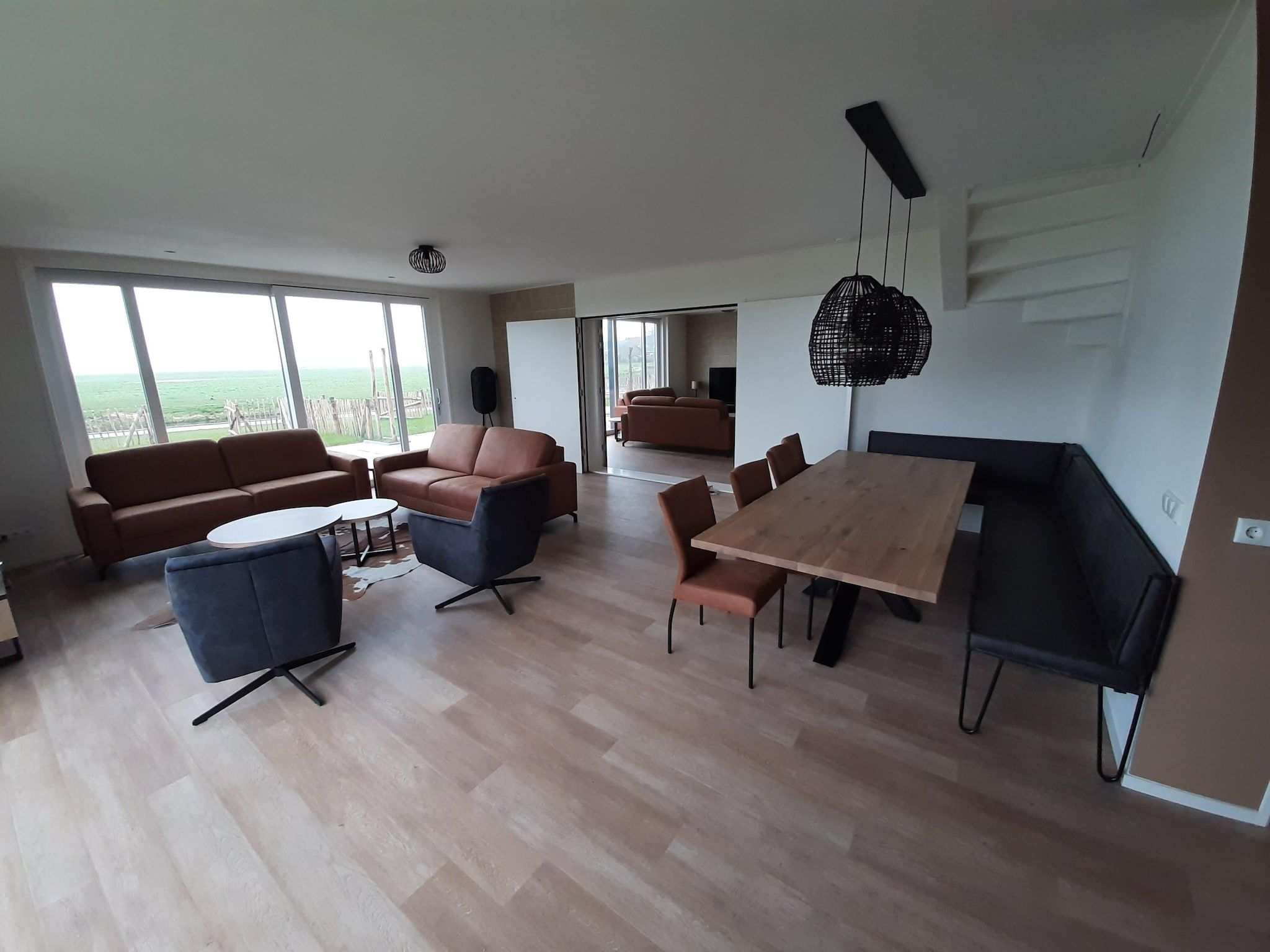 De woonkamer van Friese Villa in Leons in Leons