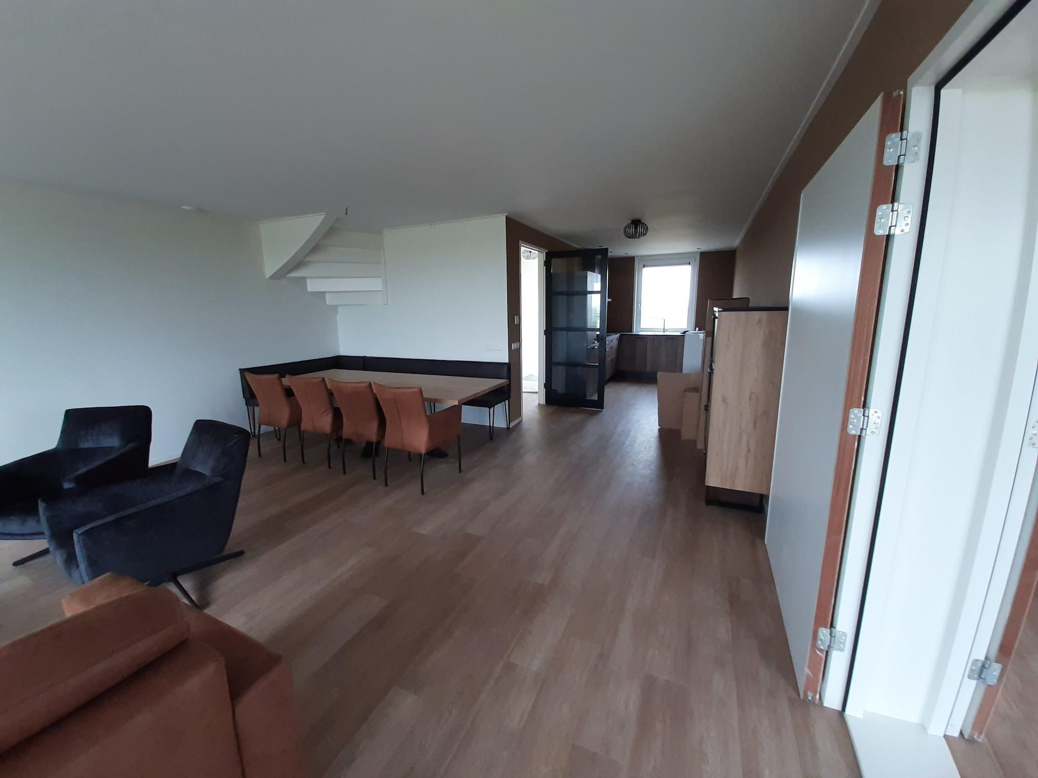 De woonkamer van Friese Villa in Leons in Leons