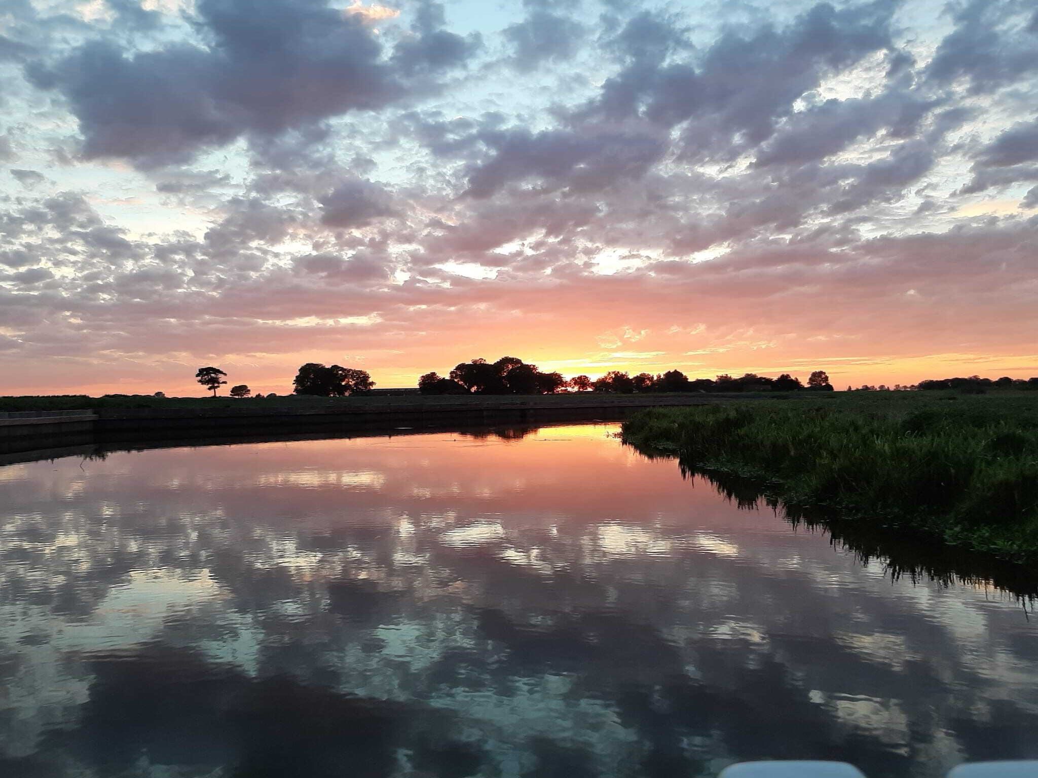 Het uitzicht vanaf Friese Villa in Leons in Leons