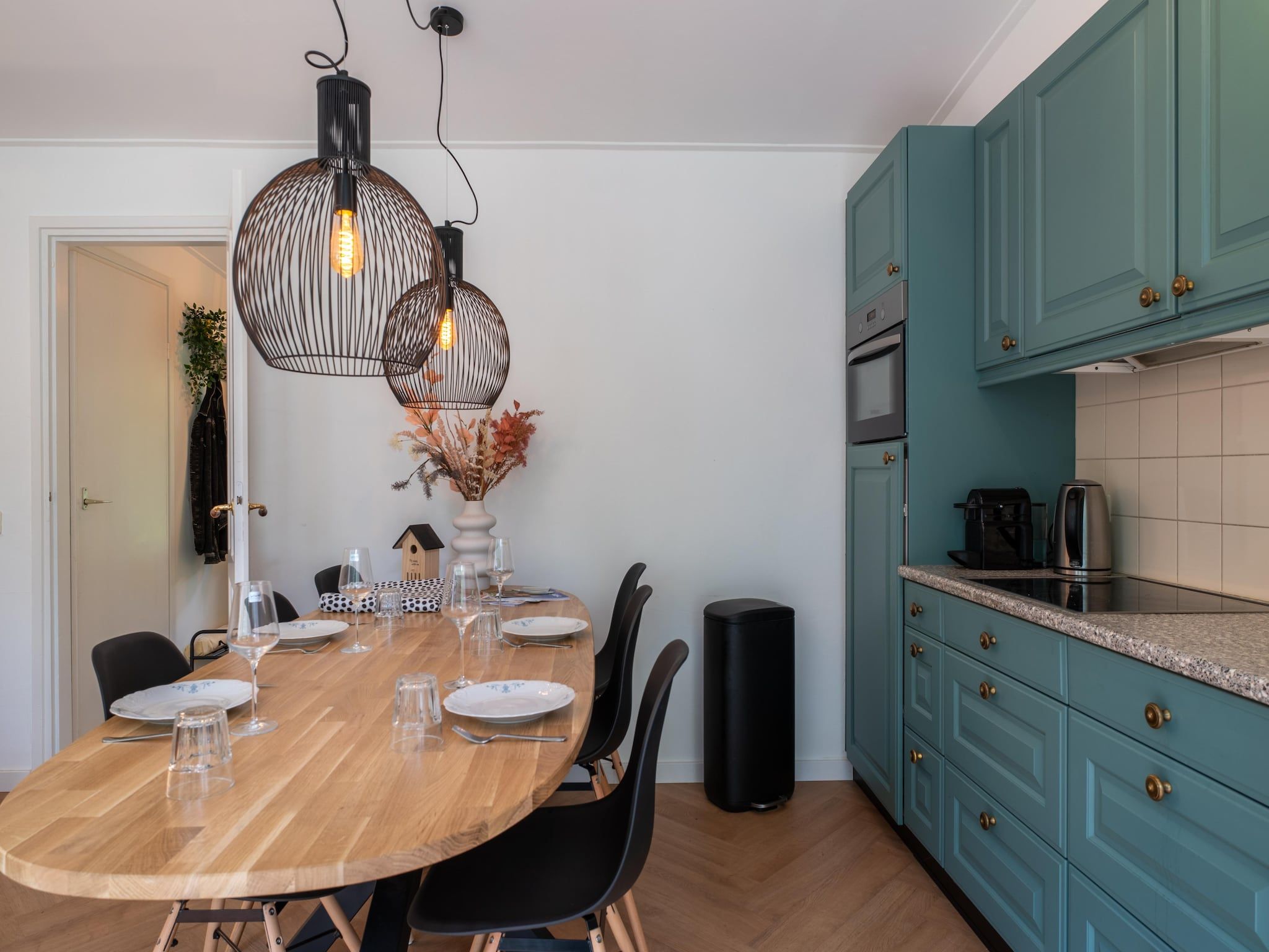 De keuken van Duo Suite wellness in Zelhem