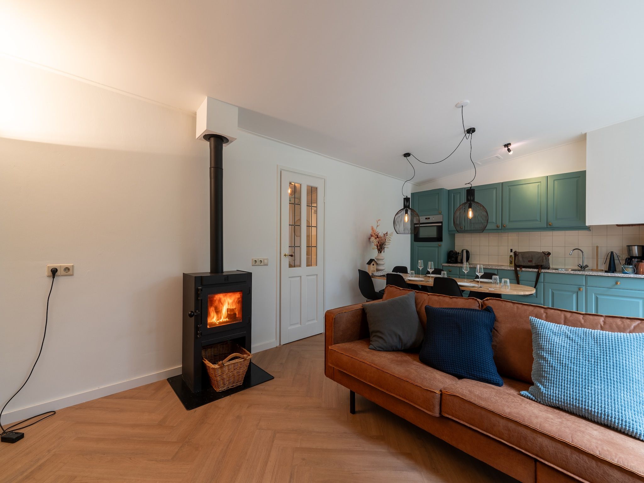 De woonkamer van Duo Suite wellness in Zelhem