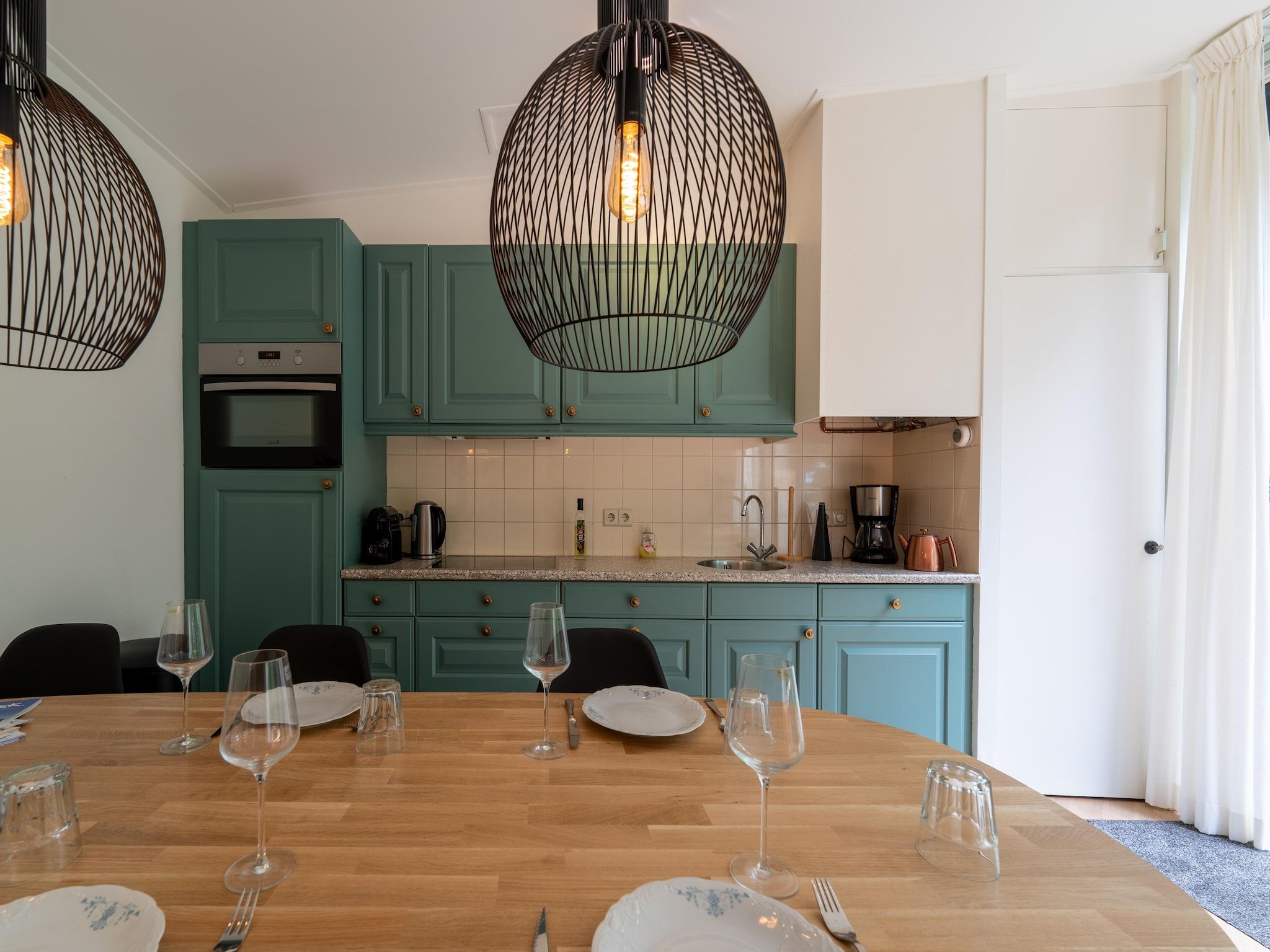 De keuken van Duo Suite wellness in Zelhem