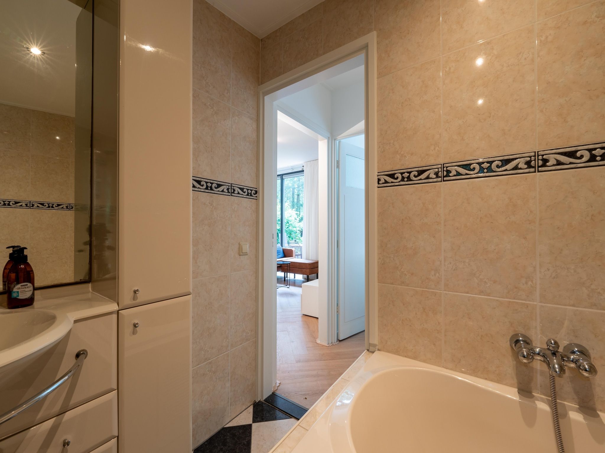 De badkamer van Duo Suite wellness in Zelhem