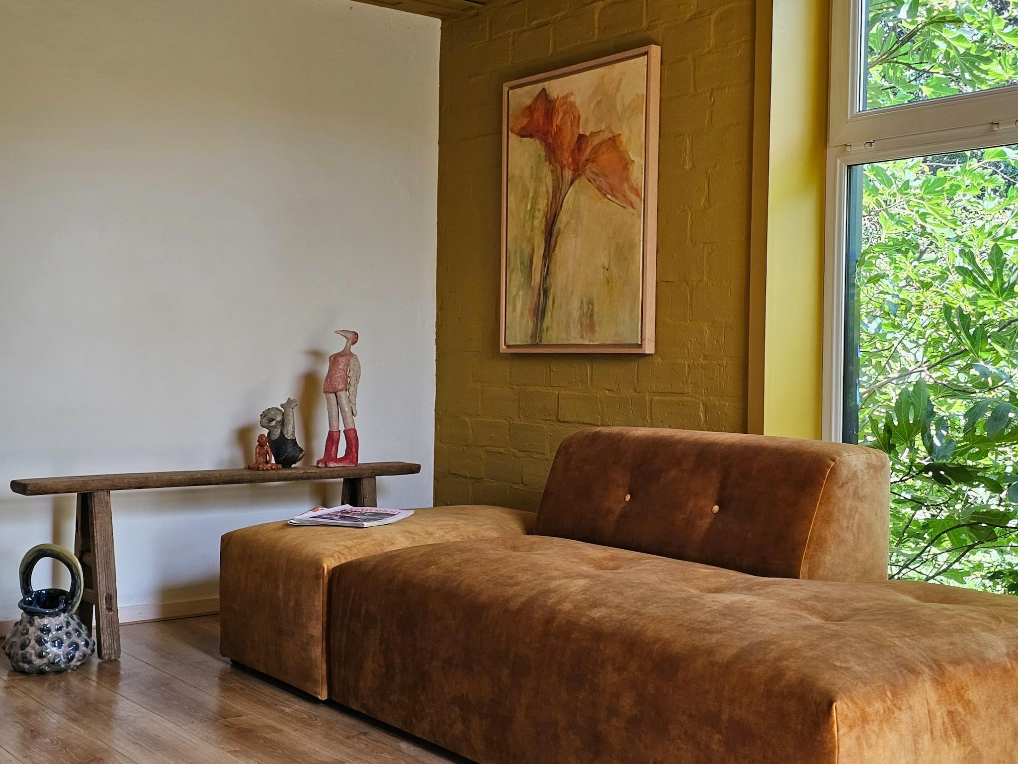 De woonkamer van Dorpswoning Het Tolhuis in Leende