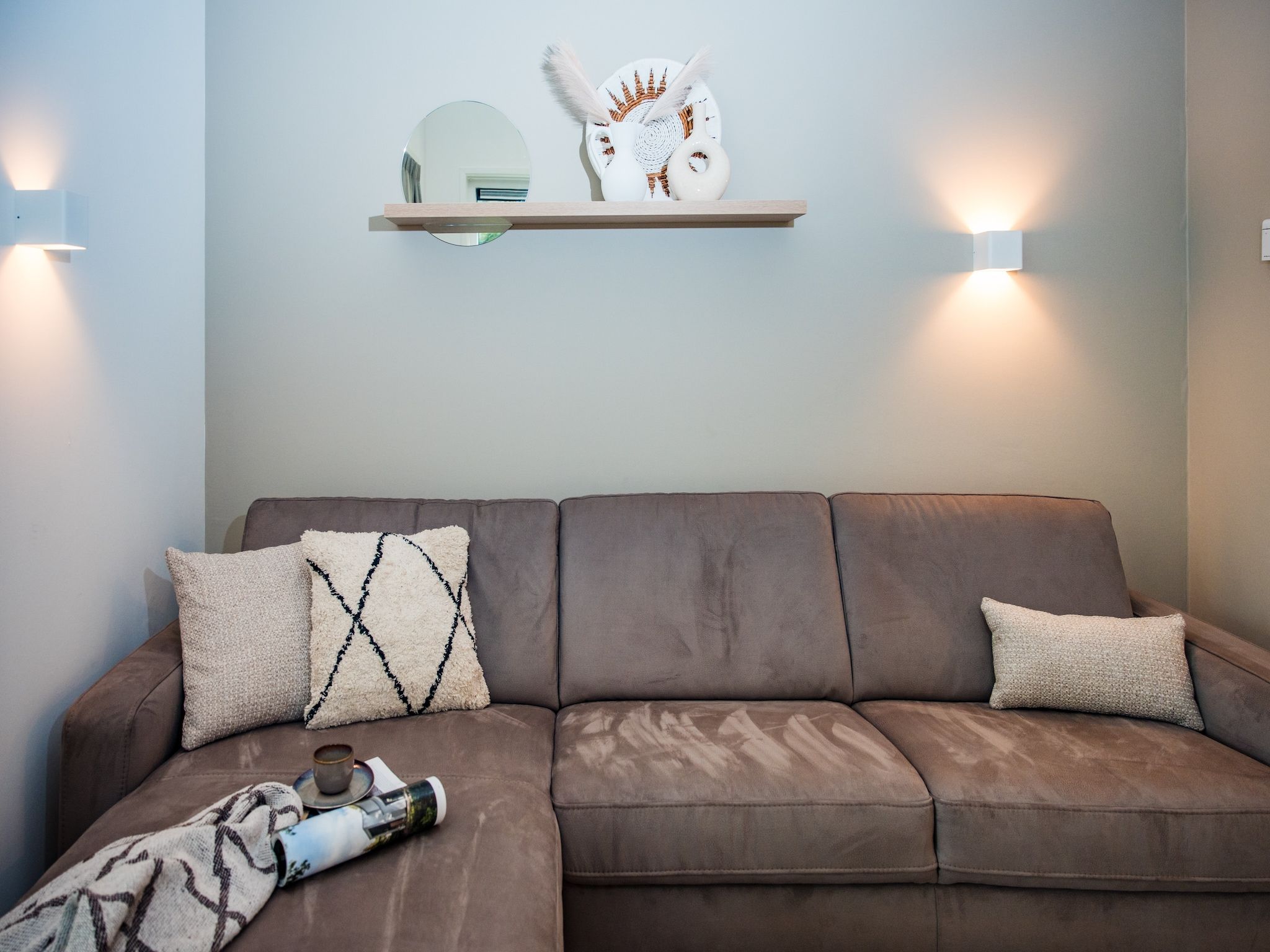 De woonkamer van Steenpatrijs 17-04 in Voorthuizen