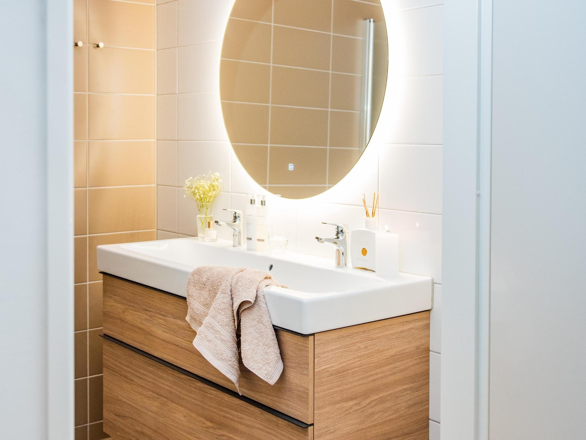 De badkamer van Steenpatrijs 17-04 in Voorthuizen