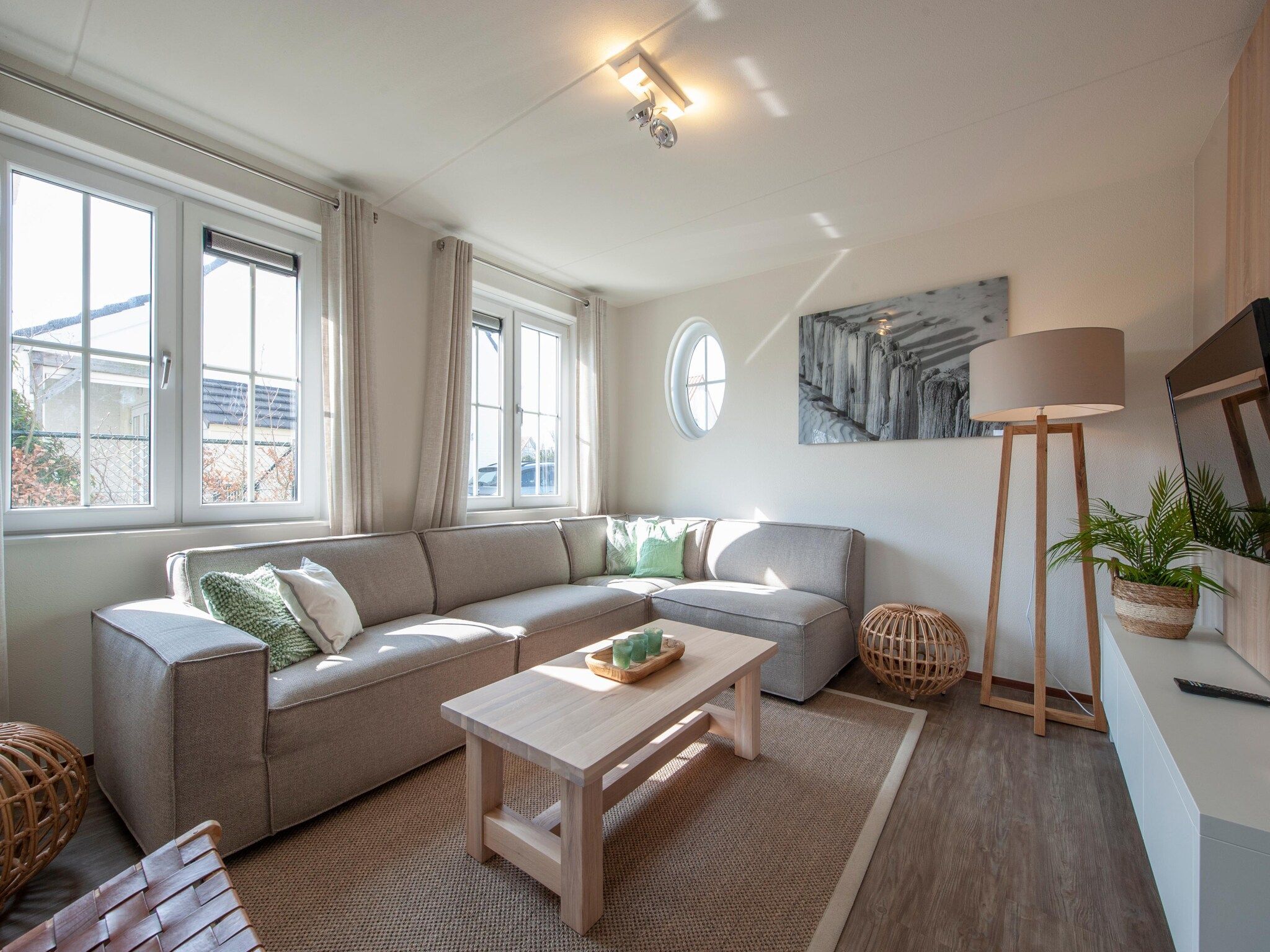 De woonkamer van Noordzee Résidence Cadzand-Bad 36 in Cadzand-Bad