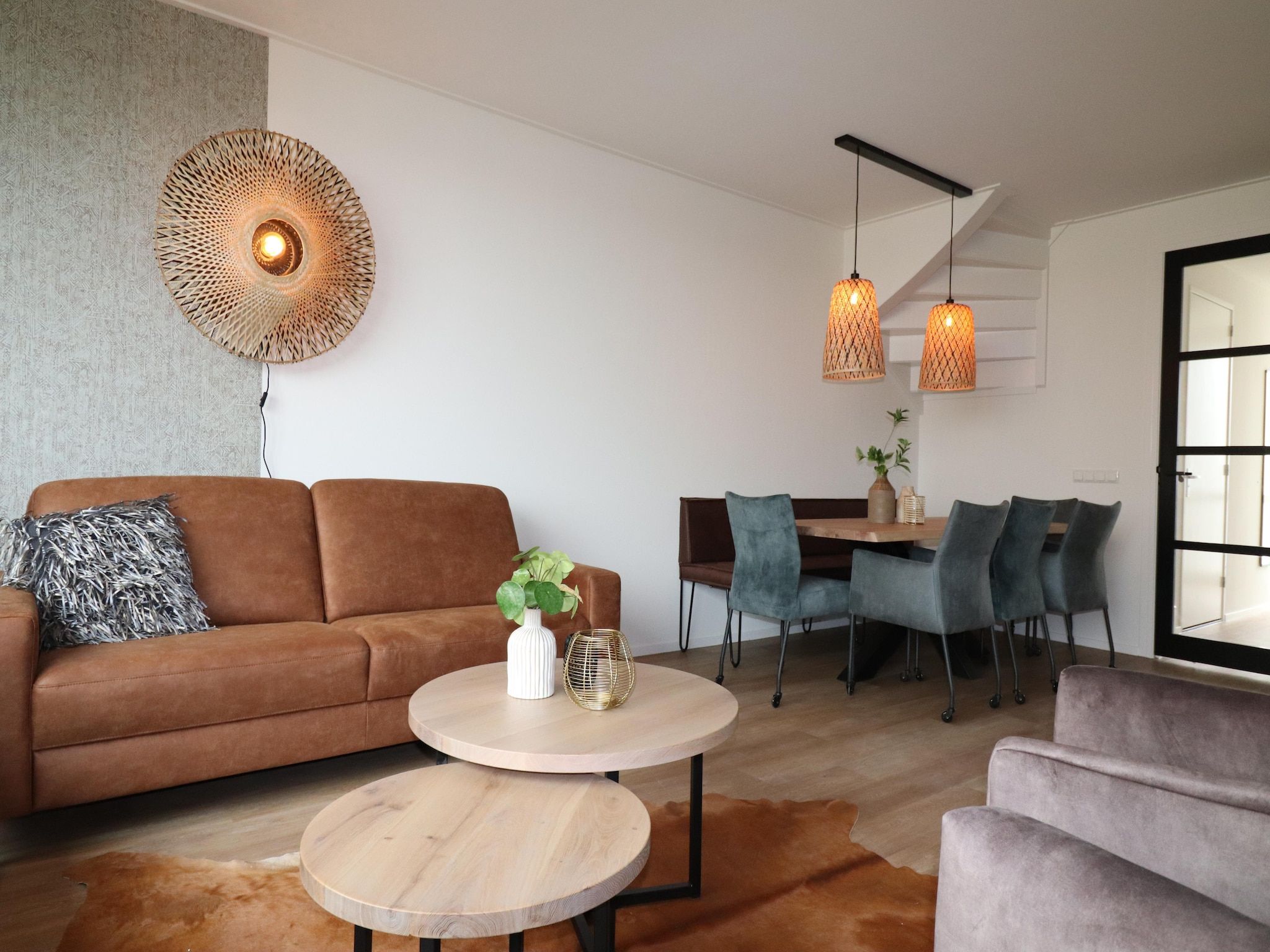 De woonkamer van Friese villa in Leons in Leons