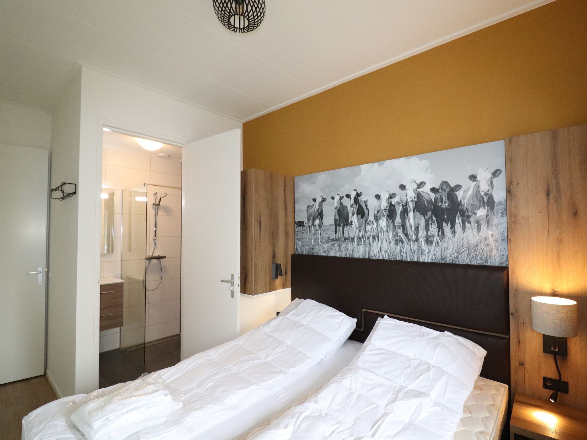 Een slaapkamer van Friese villa in Leons in Leons