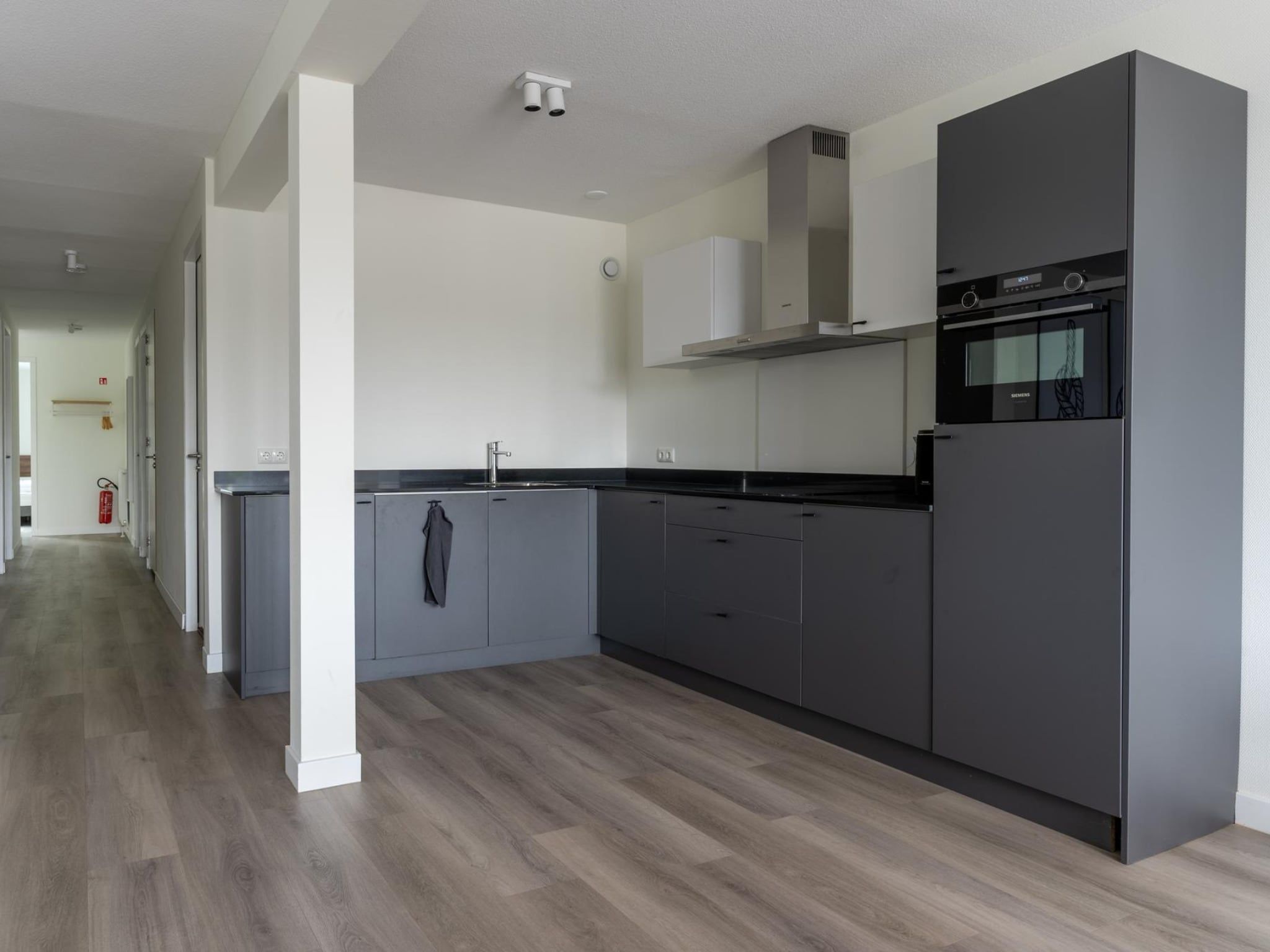 De keuken van Appartement - Paviljoenwei 4  Sneek Offingawier 'Havenzicht' in Sneek